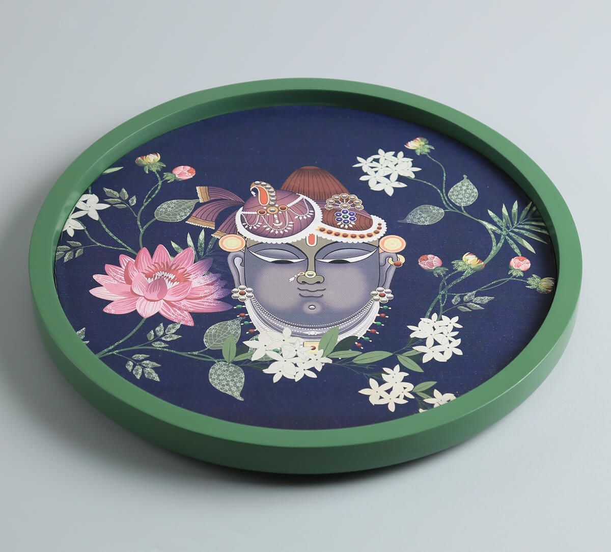India Circus by Krsnaa Mehta Smiling Shreenathji Wall Deco Plate