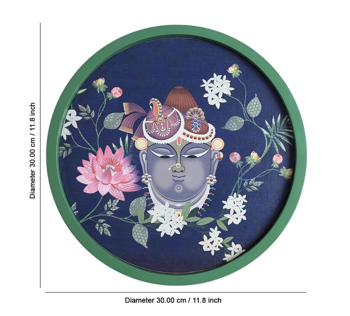 India Circus by Krsnaa Mehta Smiling Shreenathji Wall Deco Plate