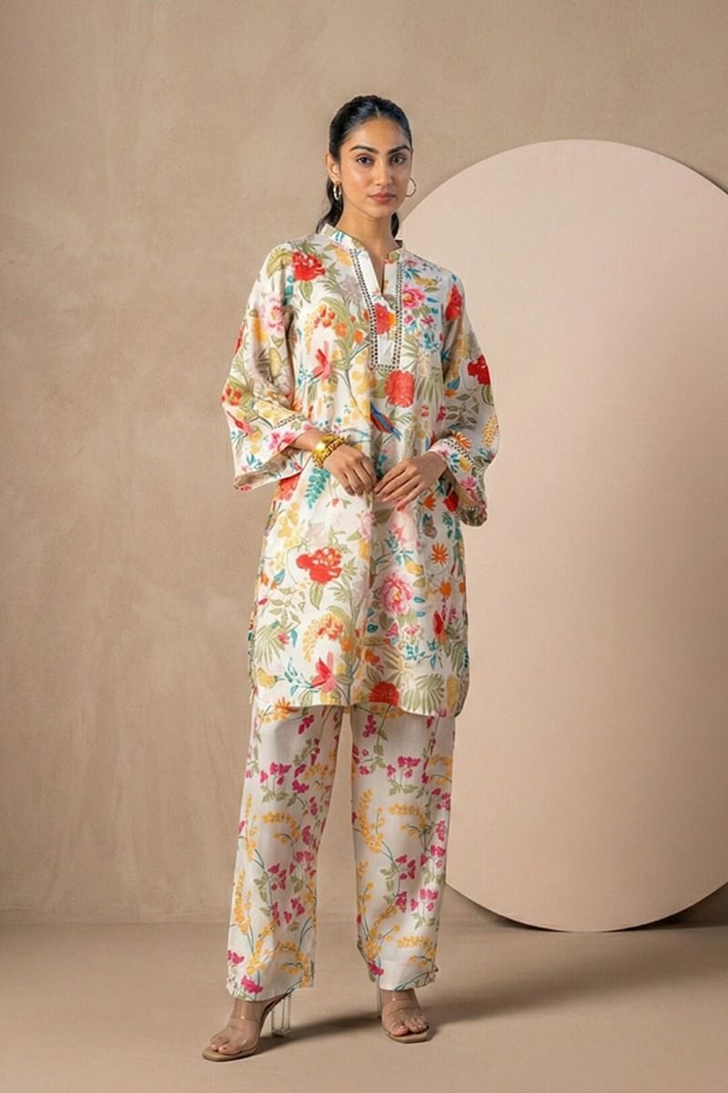 India Circus by Krsnaa Mehta Soothing Creations Co-Ord Set