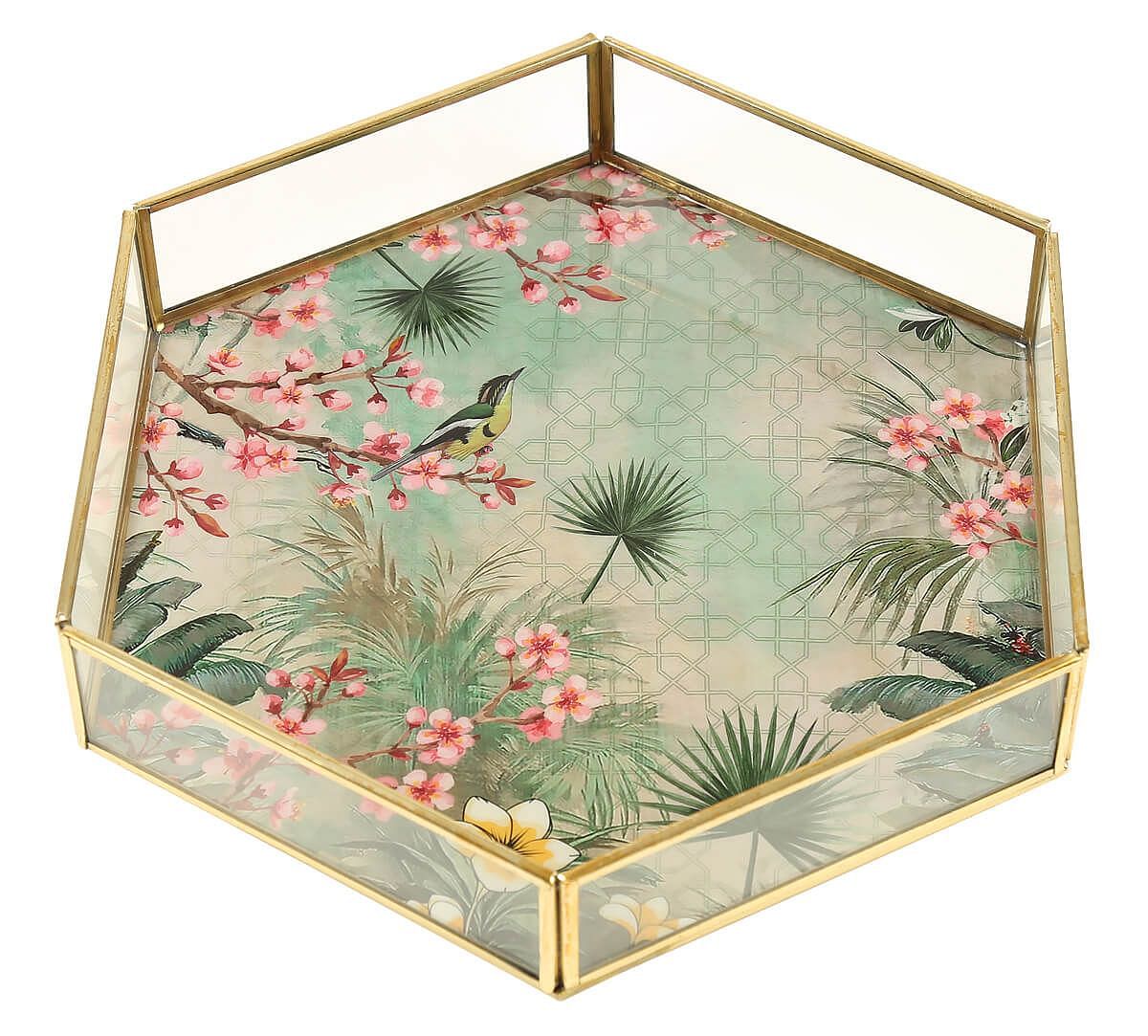 India Circus by Krsnaa Mehta Spring Bloom Hexagon Tray