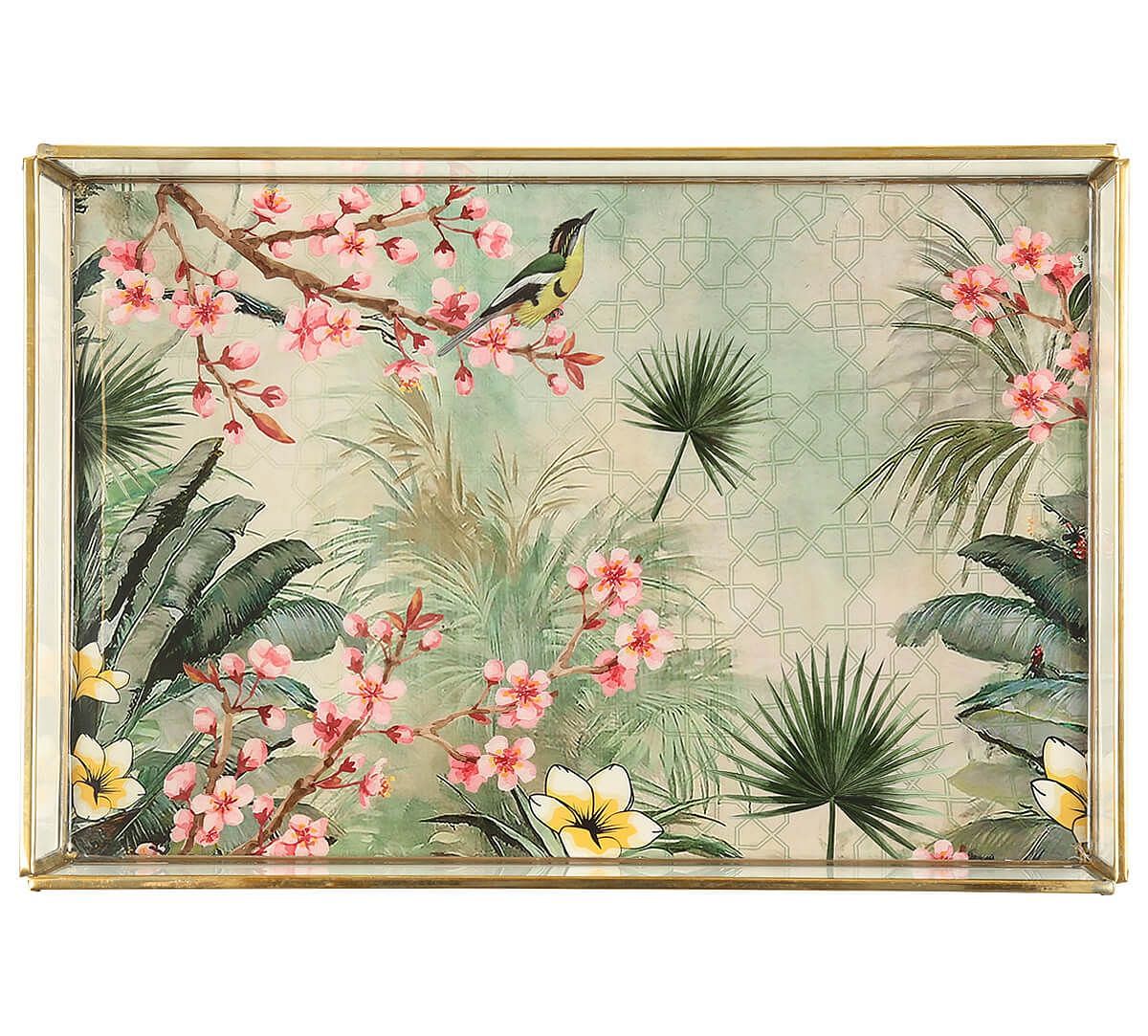 India Circus by Krsnaa Mehta Spring Bloom Rectangle Tray