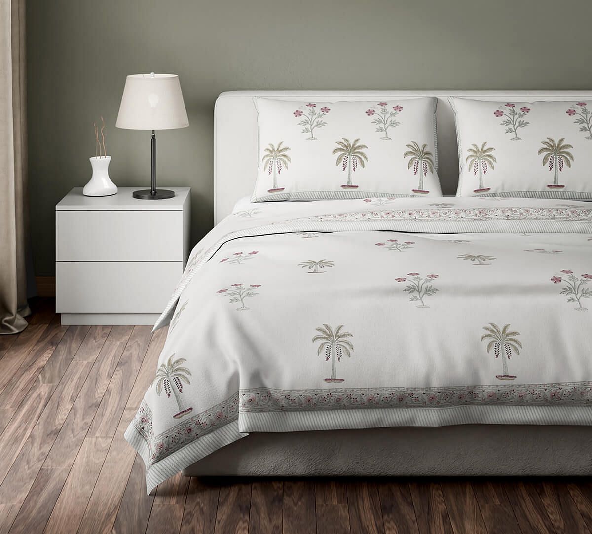 Sundara Palms Waffle Bed Cover Set