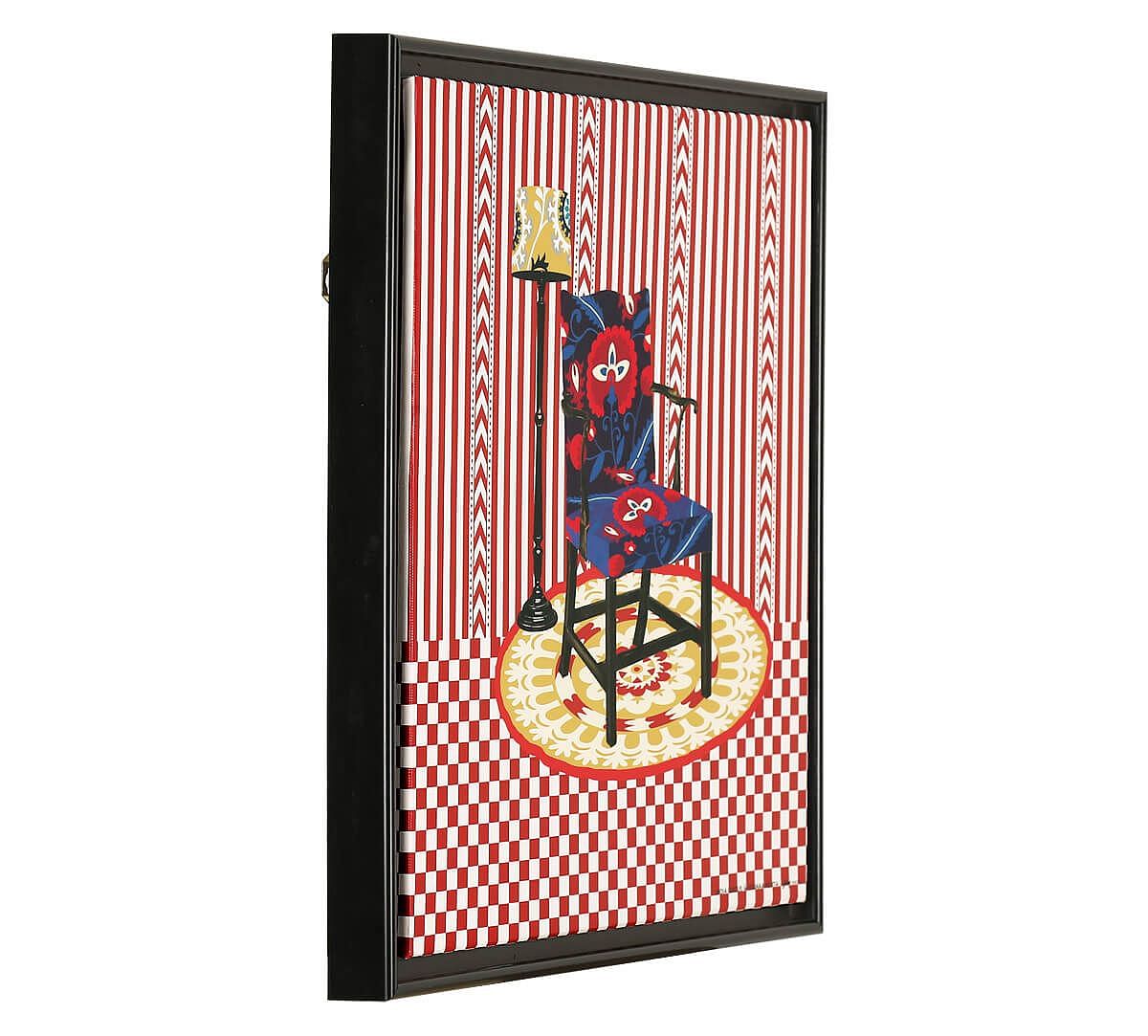 India Circus by Krsnaa Mehta Suzani Motif Floating Framed Canvas Wall Art
