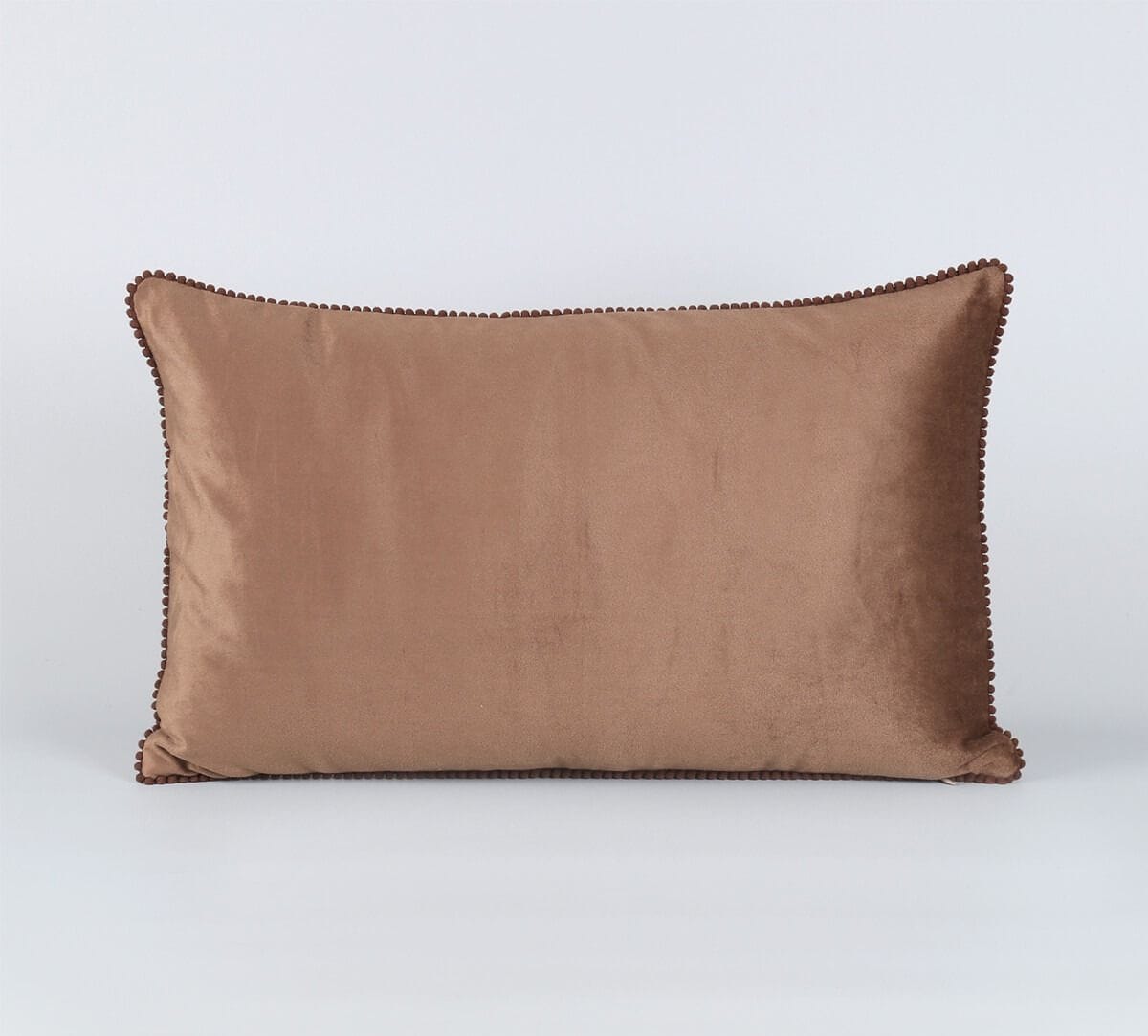 Tangerine Tranquility Micro Velvet Cushion Cover