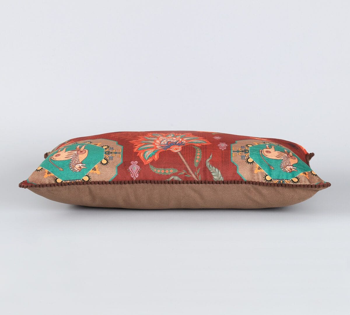 Tangerine Tranquility Micro Velvet Cushion Cover