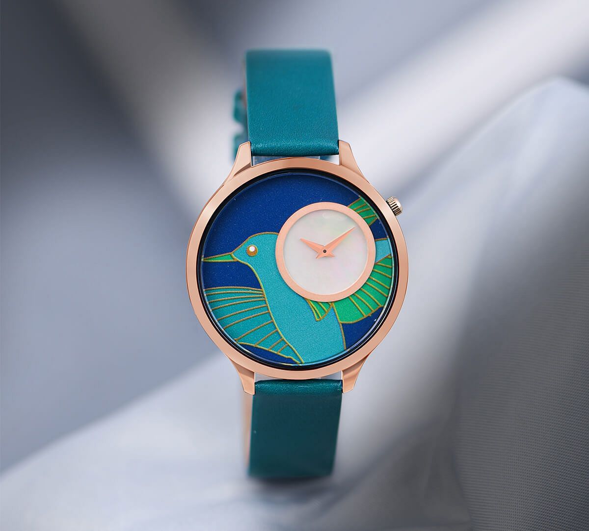 India Circus by Krsnaa Mehta Teal of Humming Wrist Watch