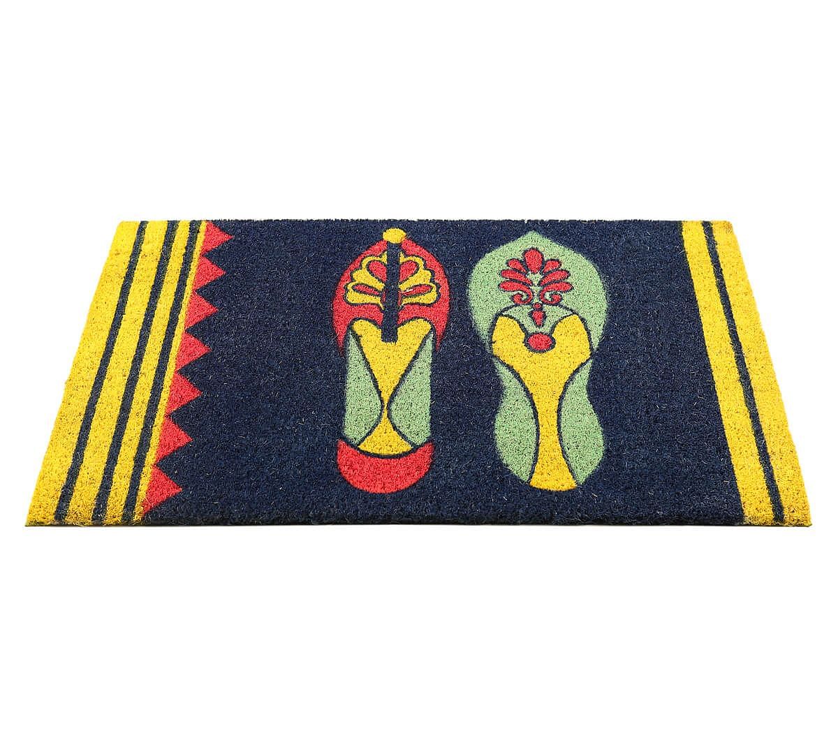 India Circus by Krsnaa Mehta Technicolor Jootis Blues Doormat
