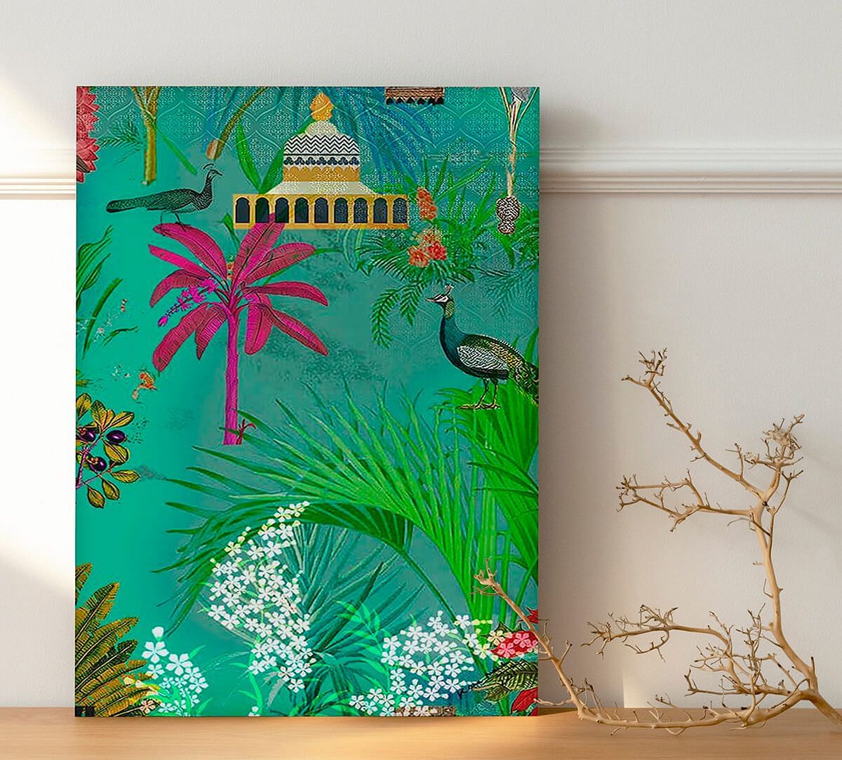 India Circus by Krsnaa Mehta The Peacock Throne Canvas Wall Art