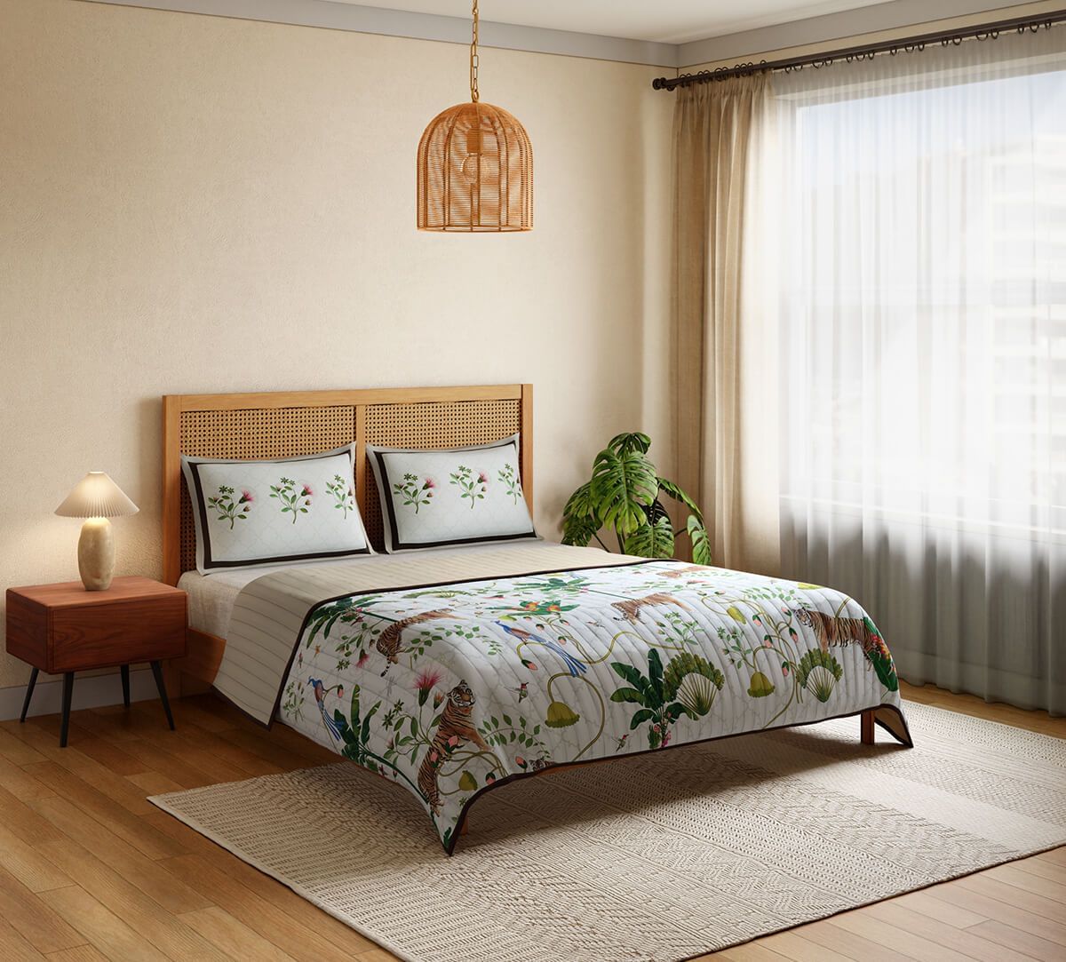 India Circus by Krsnaa Mehta Tigers Kingdom Bed cover set