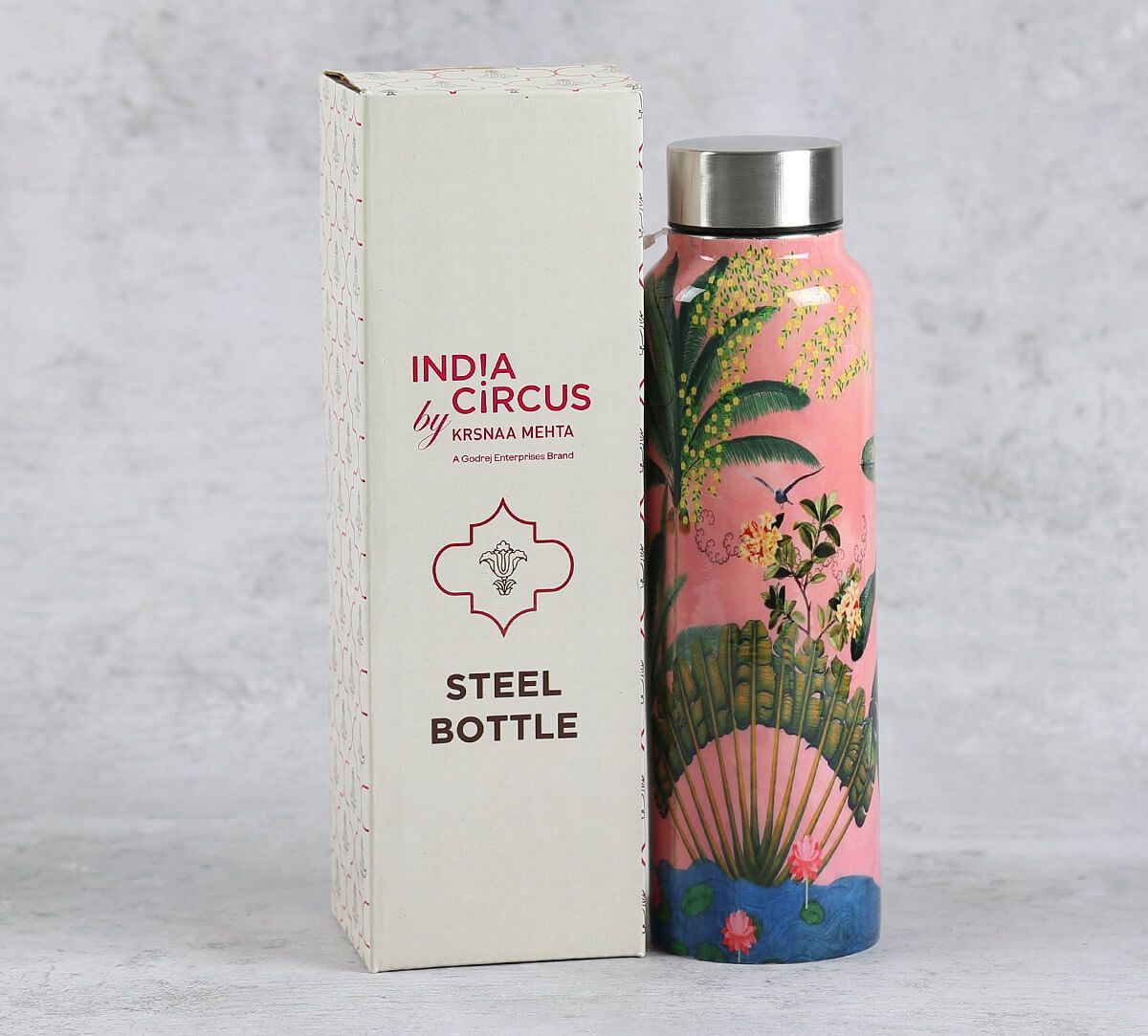 India Circus by Krsnaa Mehta Tropical Daze Big Steel Bottle