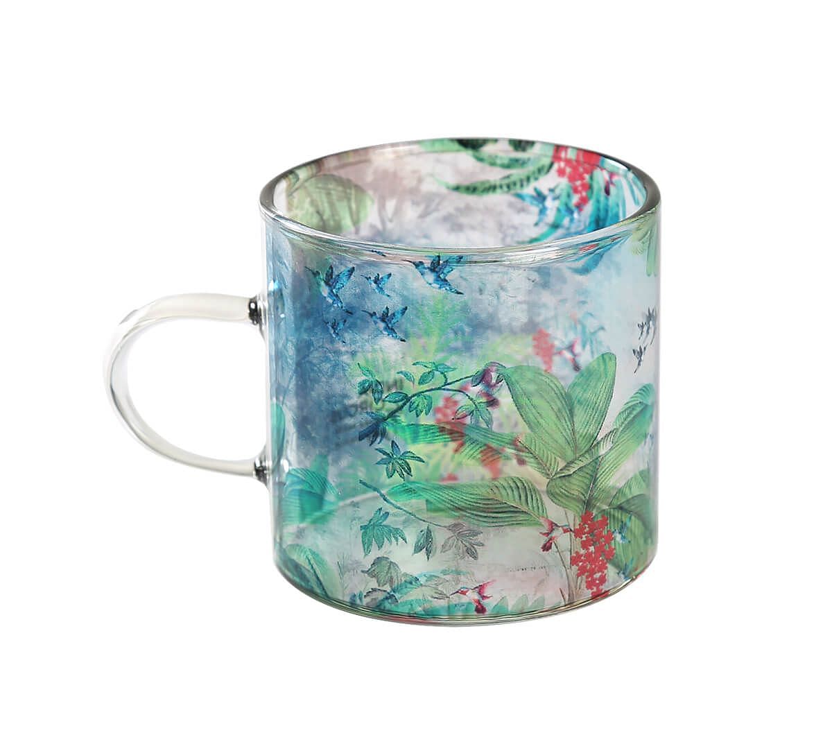 India Circus by Krsnaa Mehta Tropical View Glass Espresso Mug Set of 4