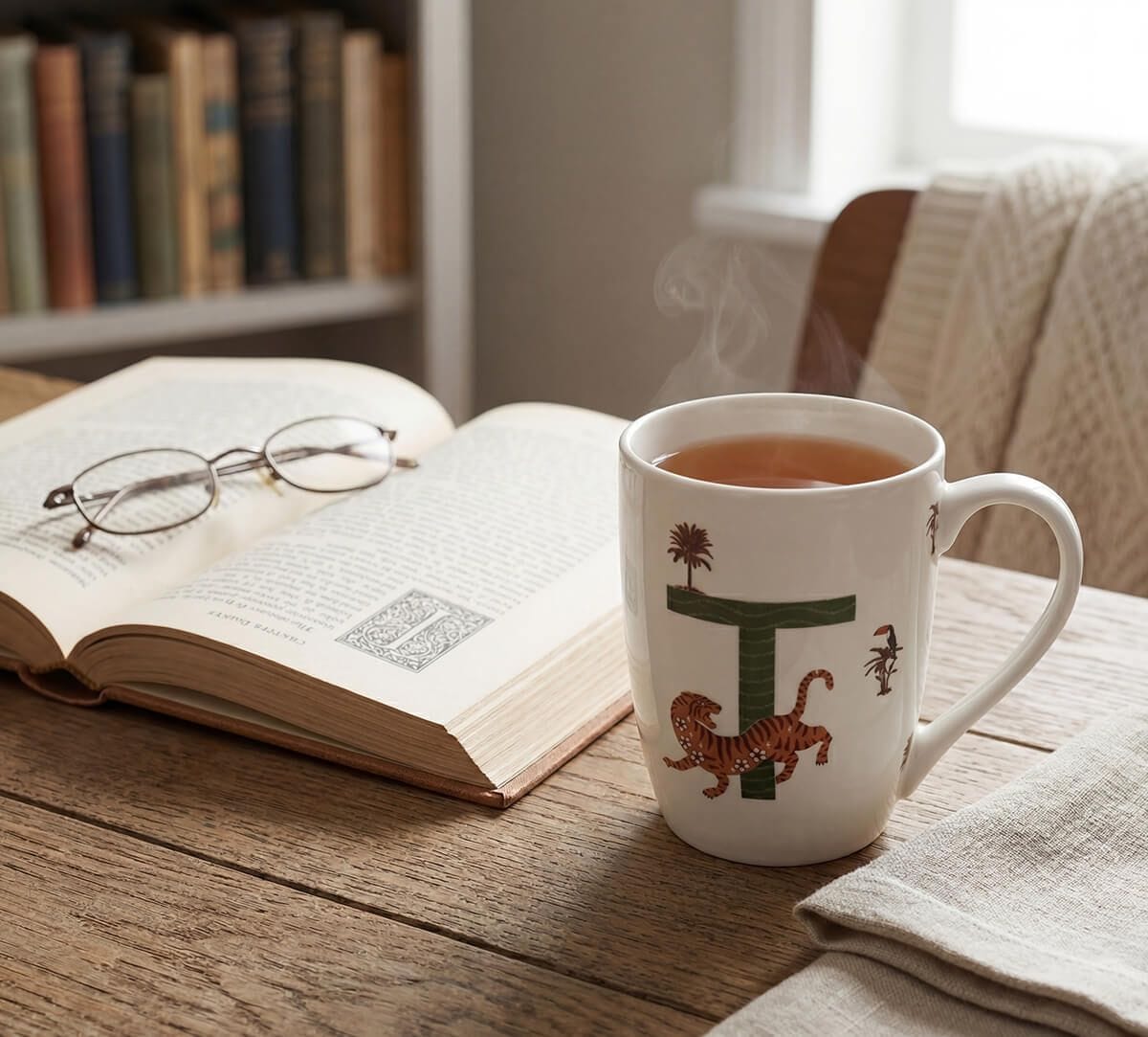 Tundra Tiger Porcelain Coffee Mug