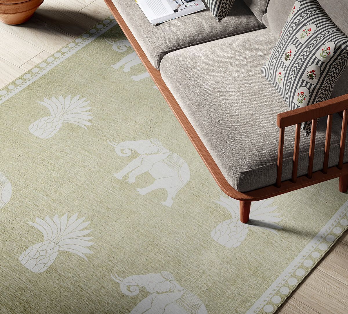 India Circus by Krsnaa Mehta Tusker Tropics Rug