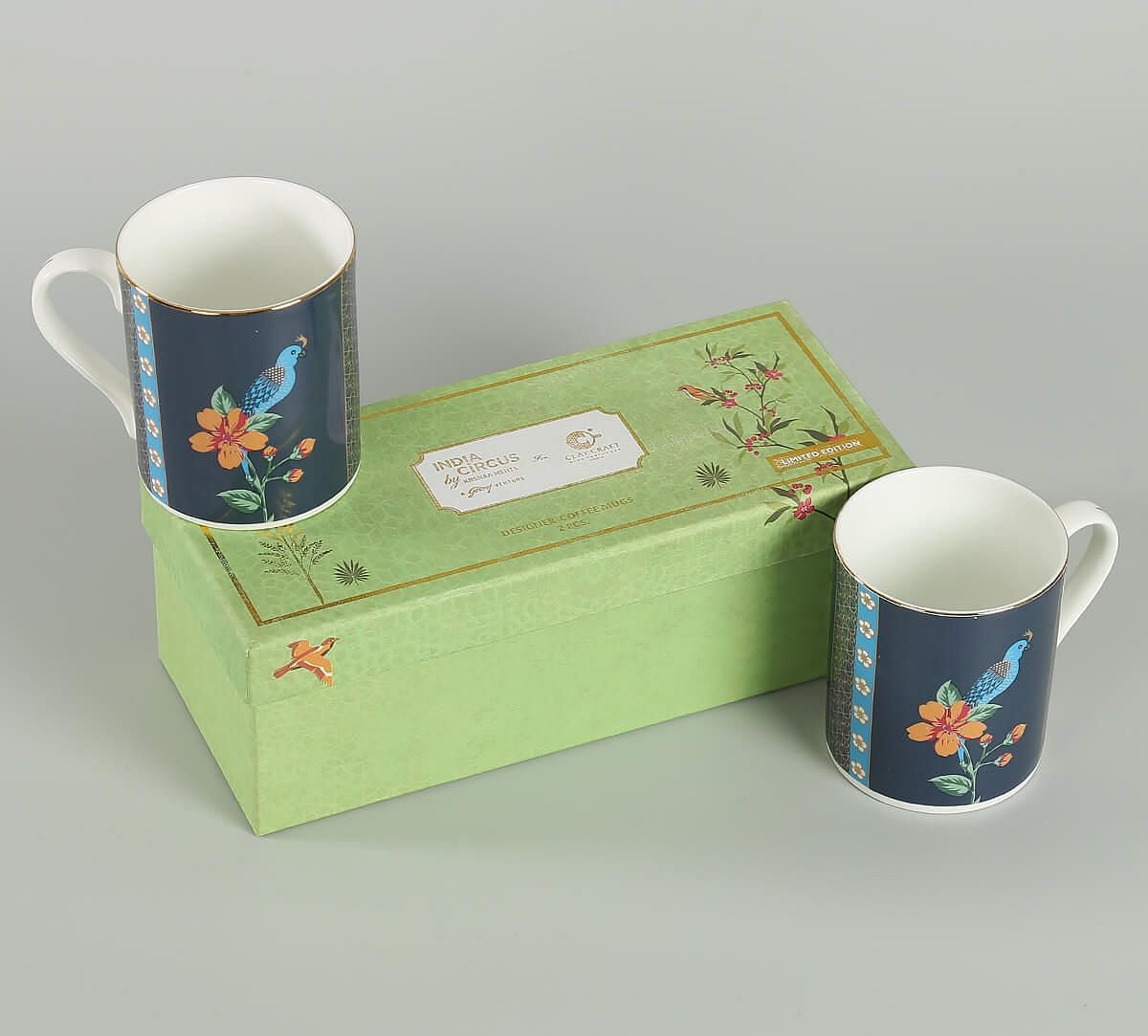 India Circus by Krsnaa Mehta Verdant Chef d'oeuvre Coffee Mug Set of 2