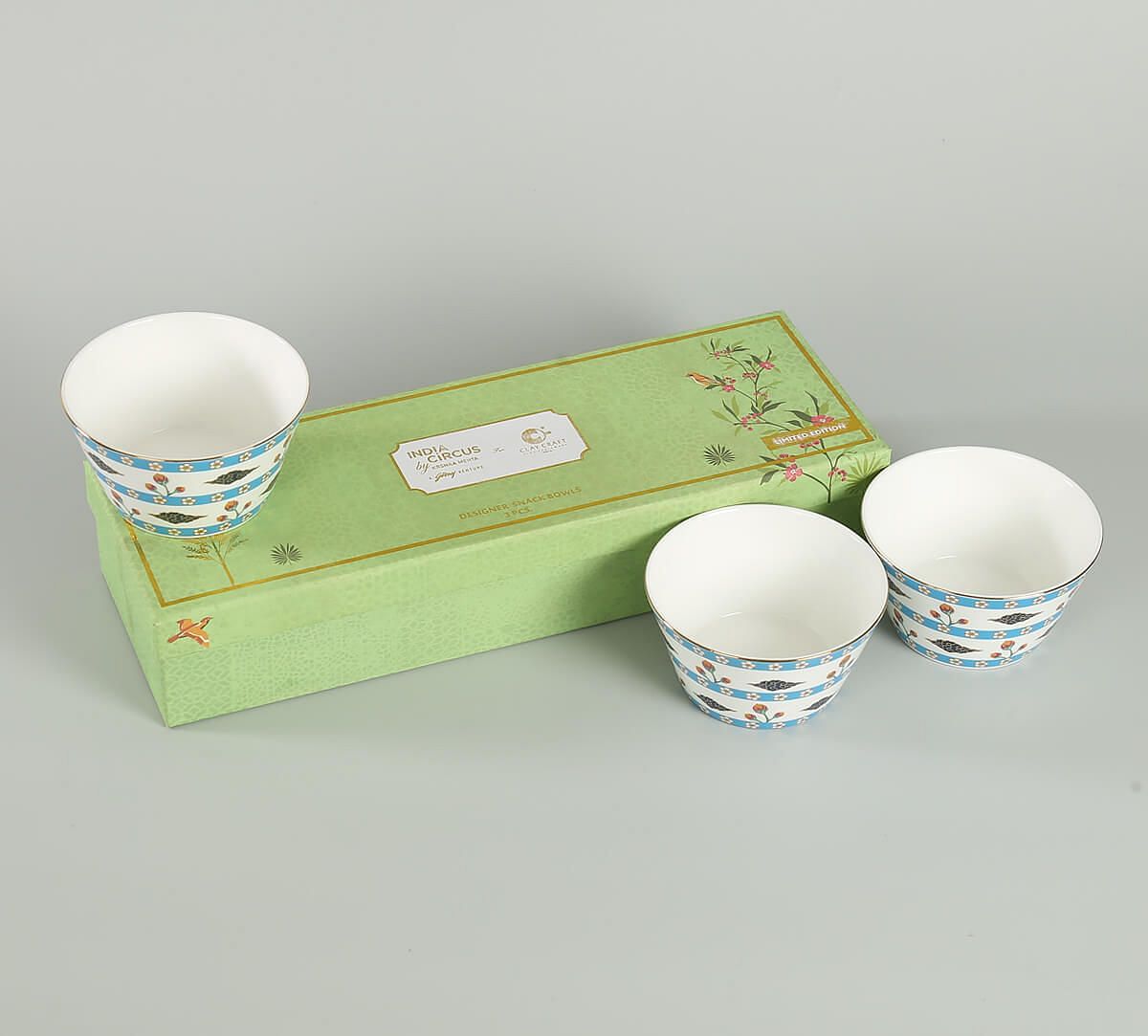 India Circus by Krsnaa Mehta Verdant Chef d'oeuvre Nikko Bowl Set of 3