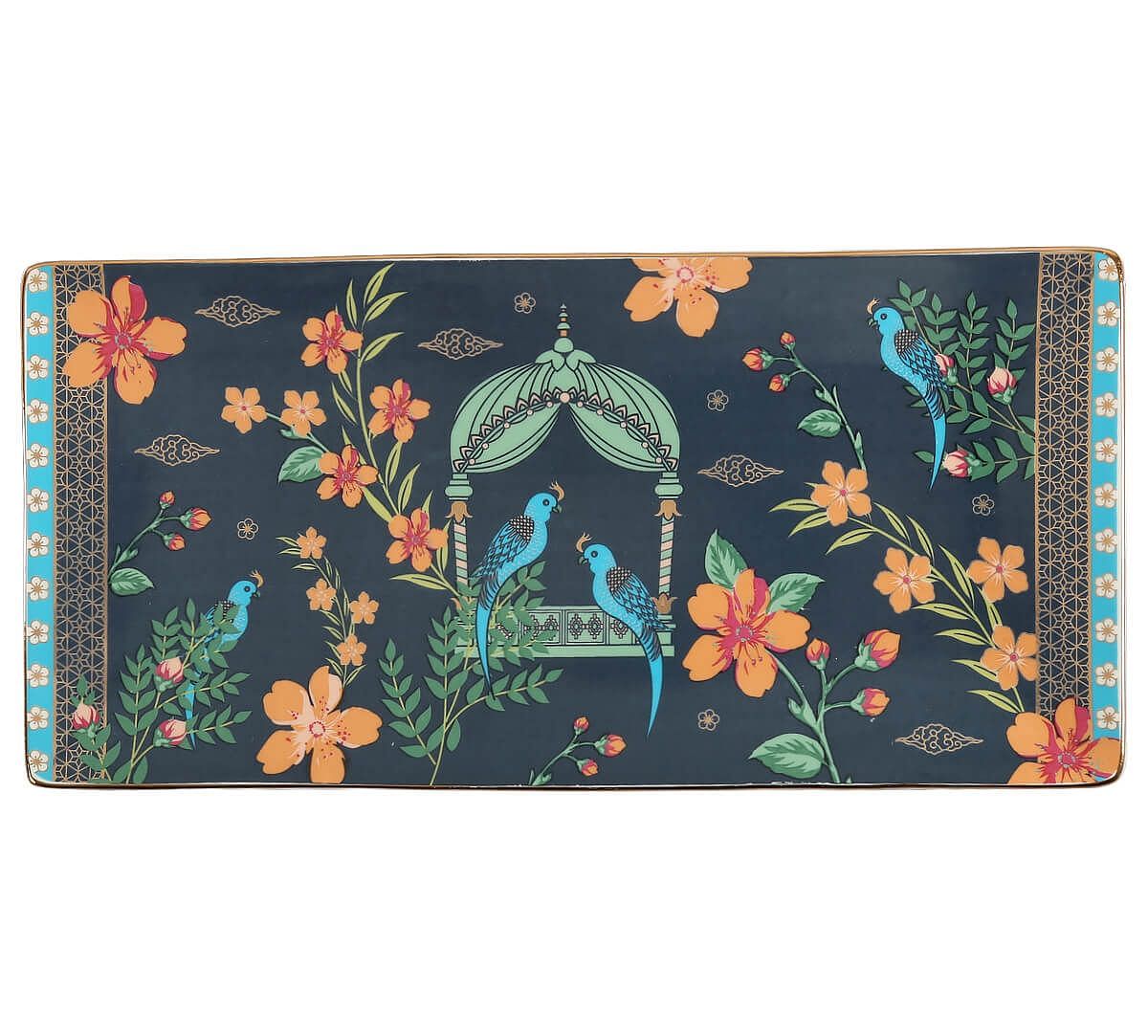 India Circus by Krsnaa Mehta Verdant Chef d'oeuvre Snack Platter & Coffee Mug Set