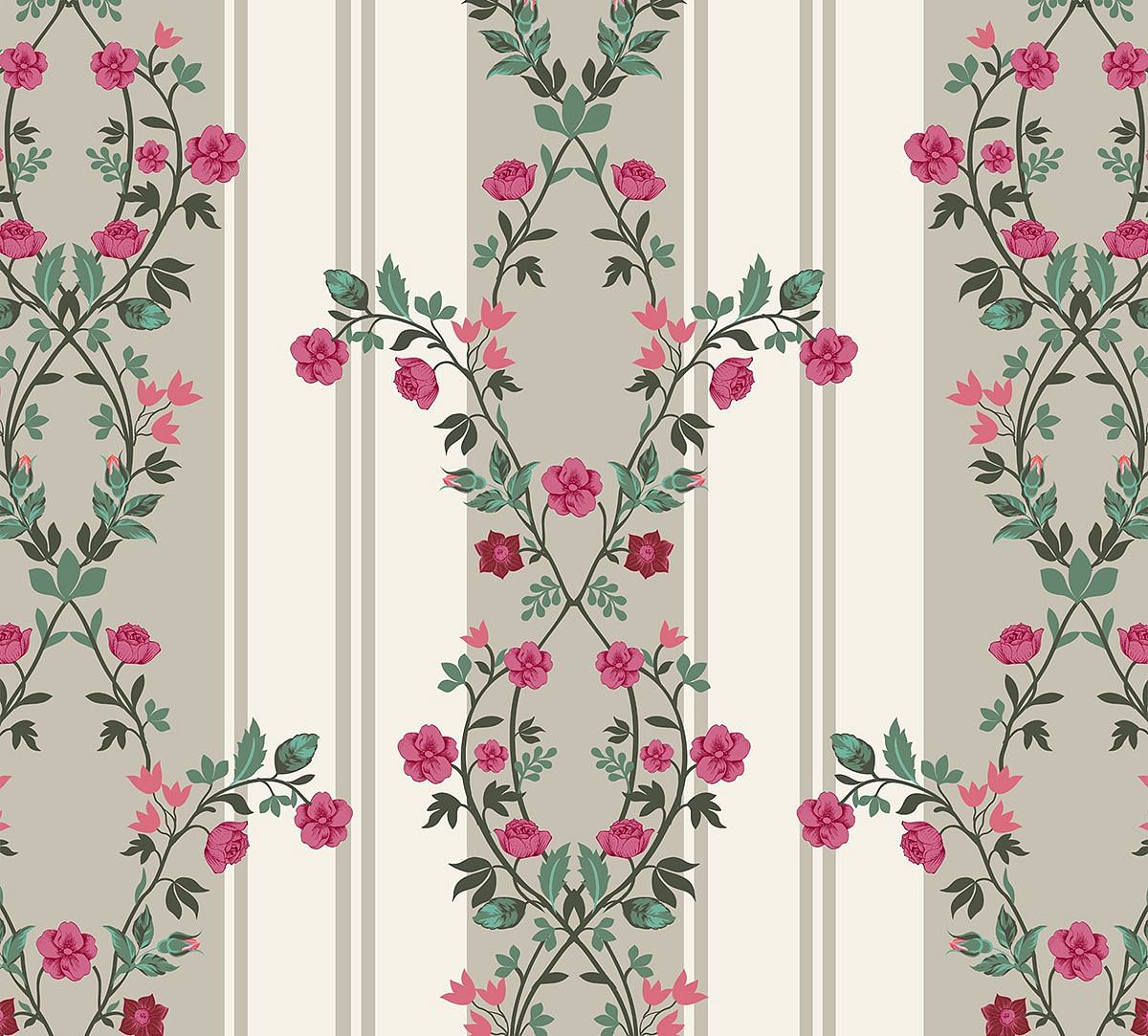 India Circus by Krsnaa Mehta Vertical Rose Twist Wallpaper