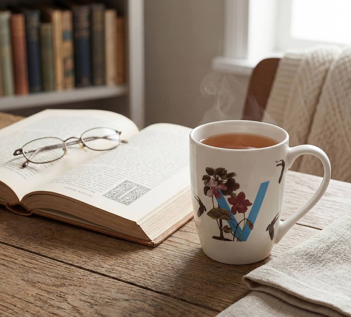 Vivacious Vinca Porcelain Coffee Mug