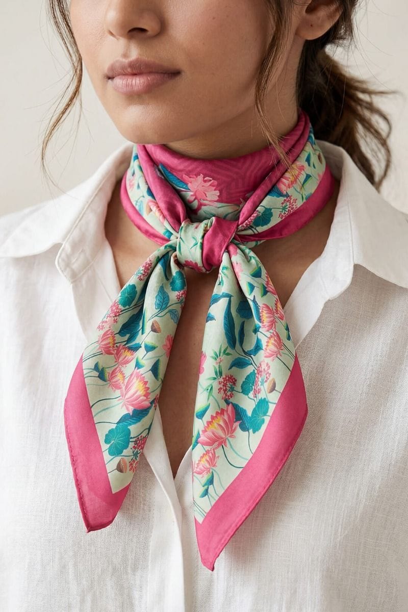 Whorls of Trefoil Scarf