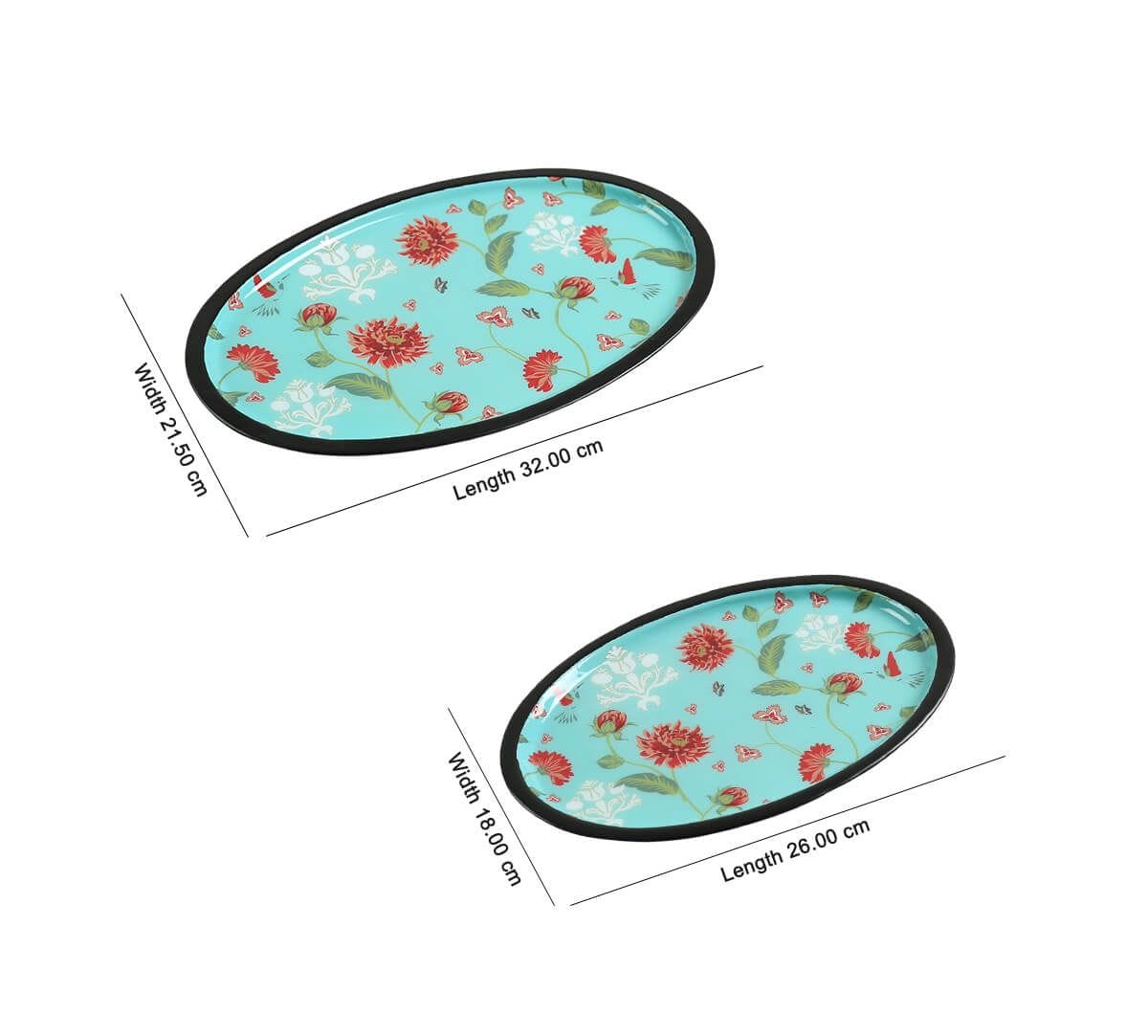 Zinnian Jazz Oval Tray