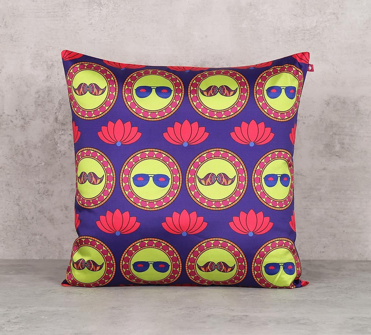 India Circus C'est La Vie Blend Taf Silk 16 x 16 Cushion Cover