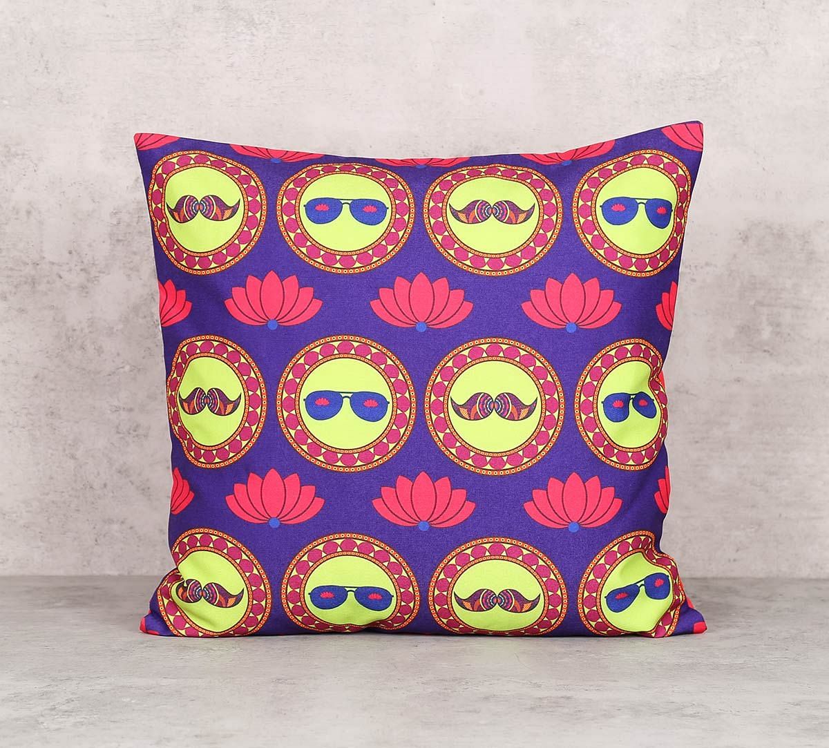 India Circus C'est La Vie Canvas Blend 16 x 16 Cushion Cover 