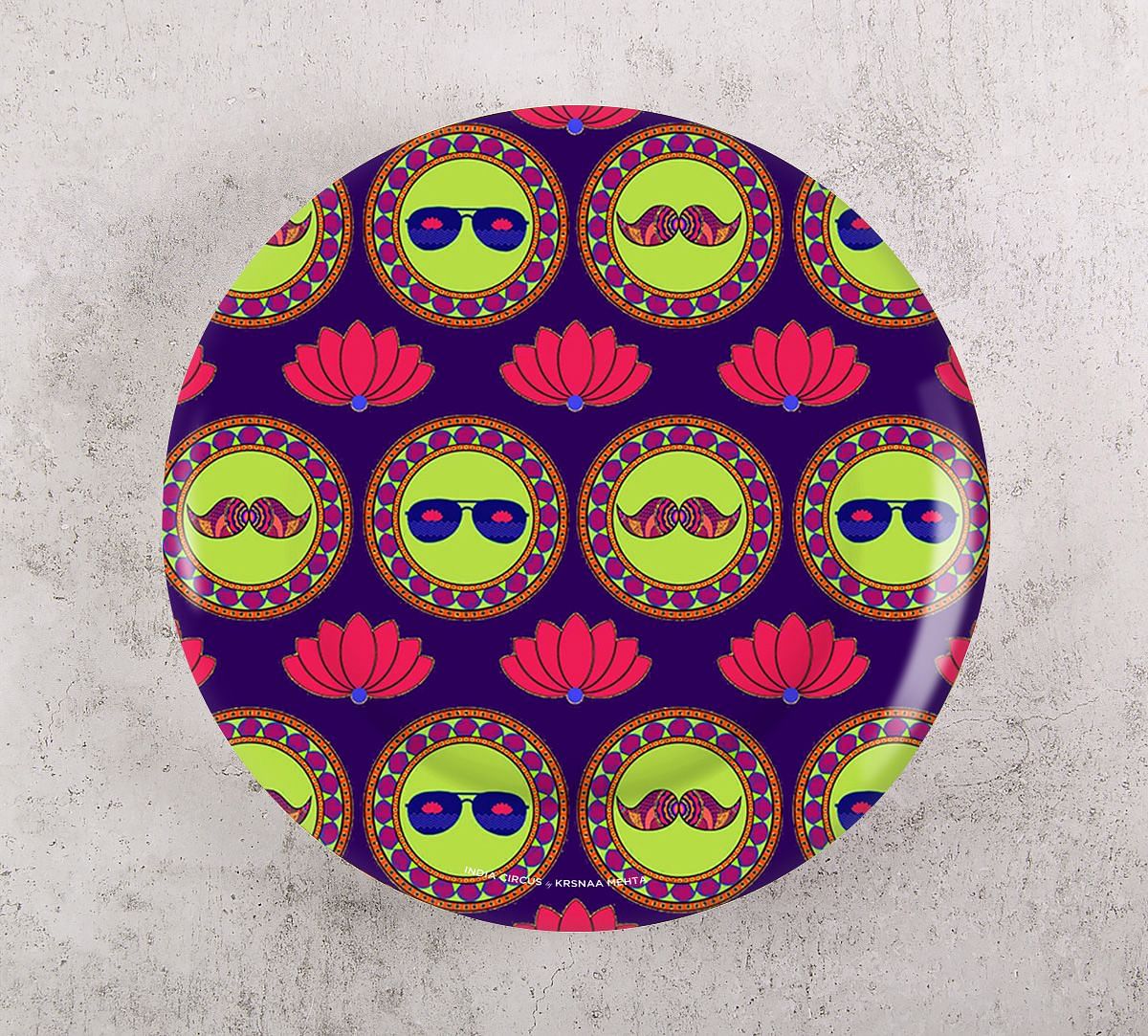India Circus C'est La Vie Decor Plate