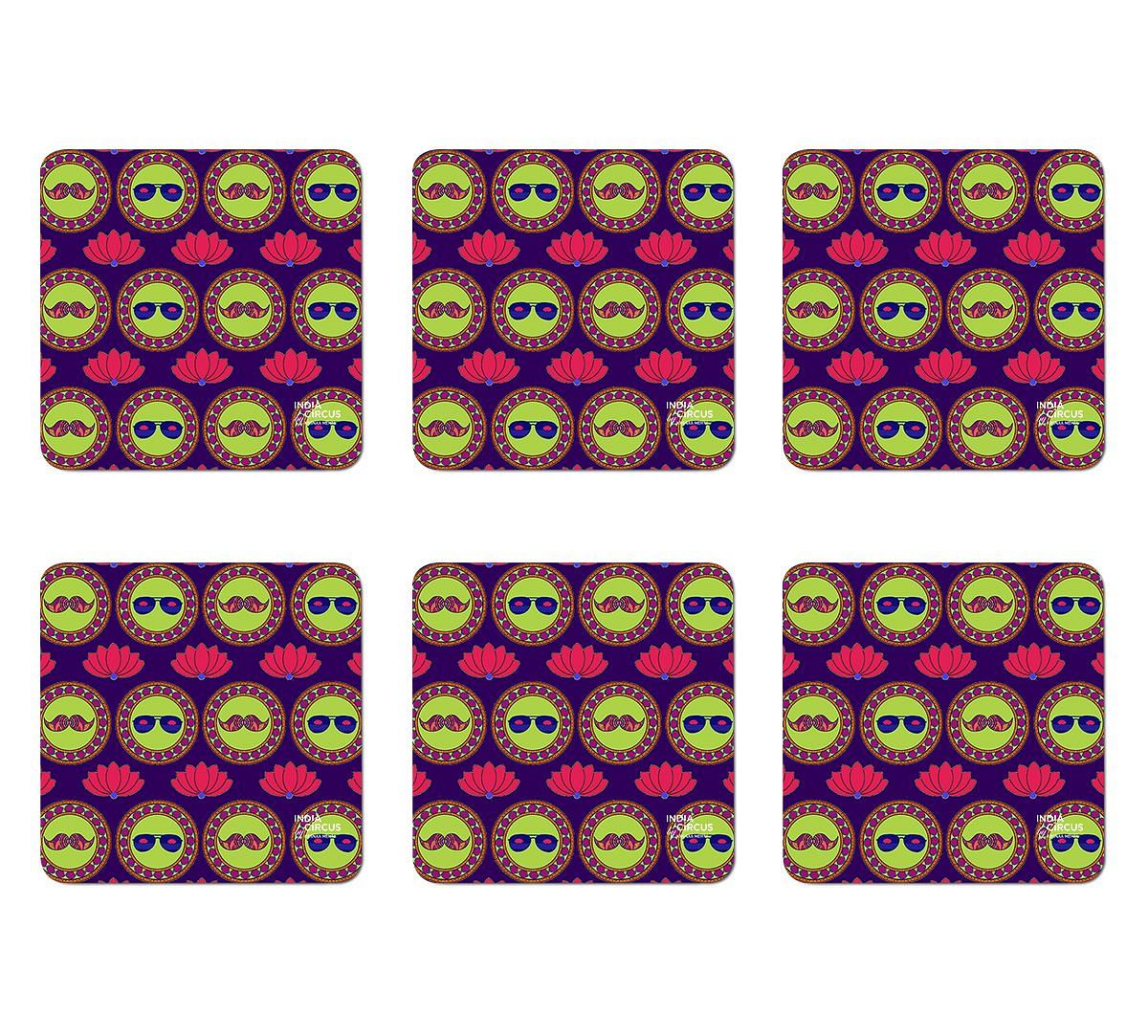 India Circus C'est La Vie PVC Table Coaster (Set of 6)