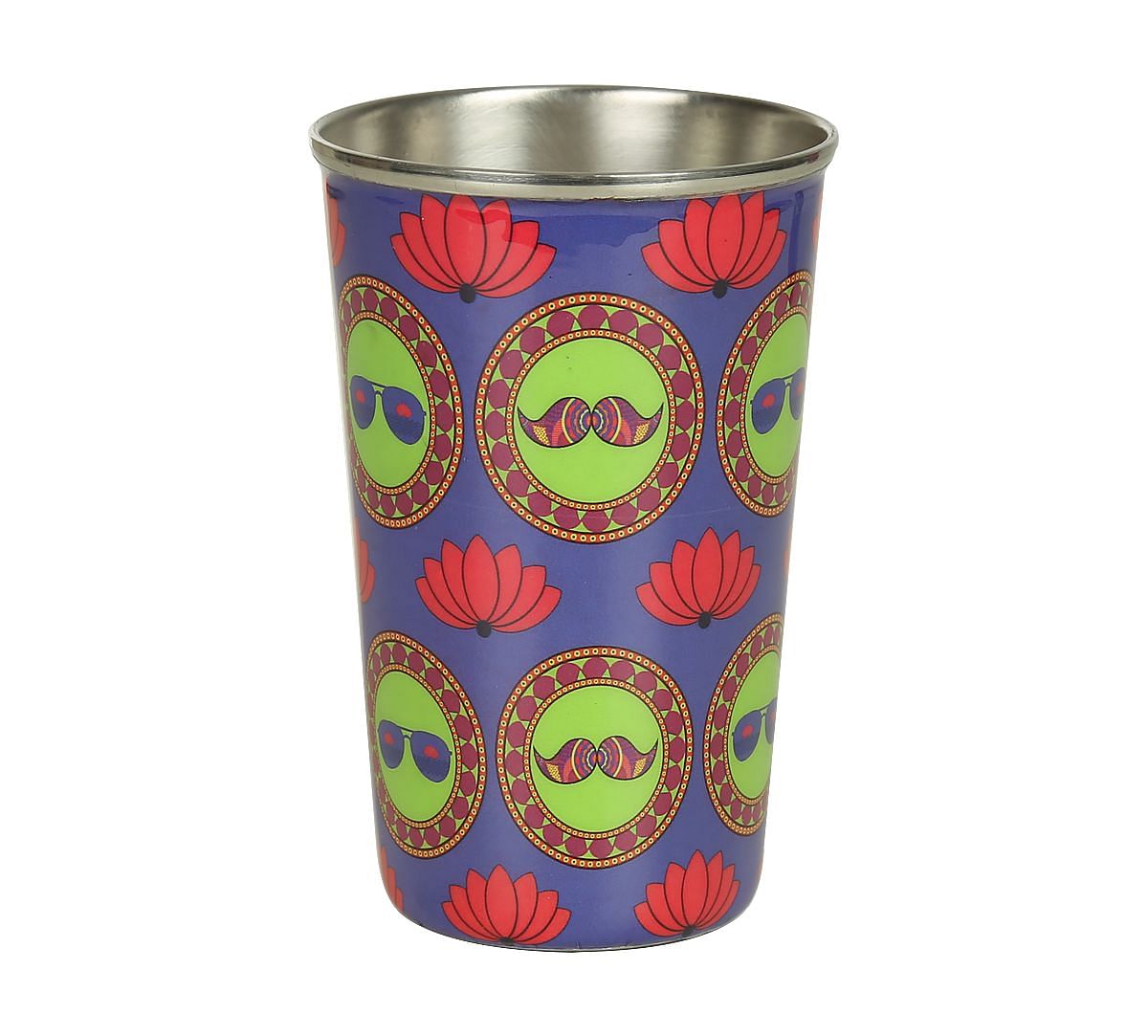 India Circus C'est La Vie Steel Tumbler (set of 2)