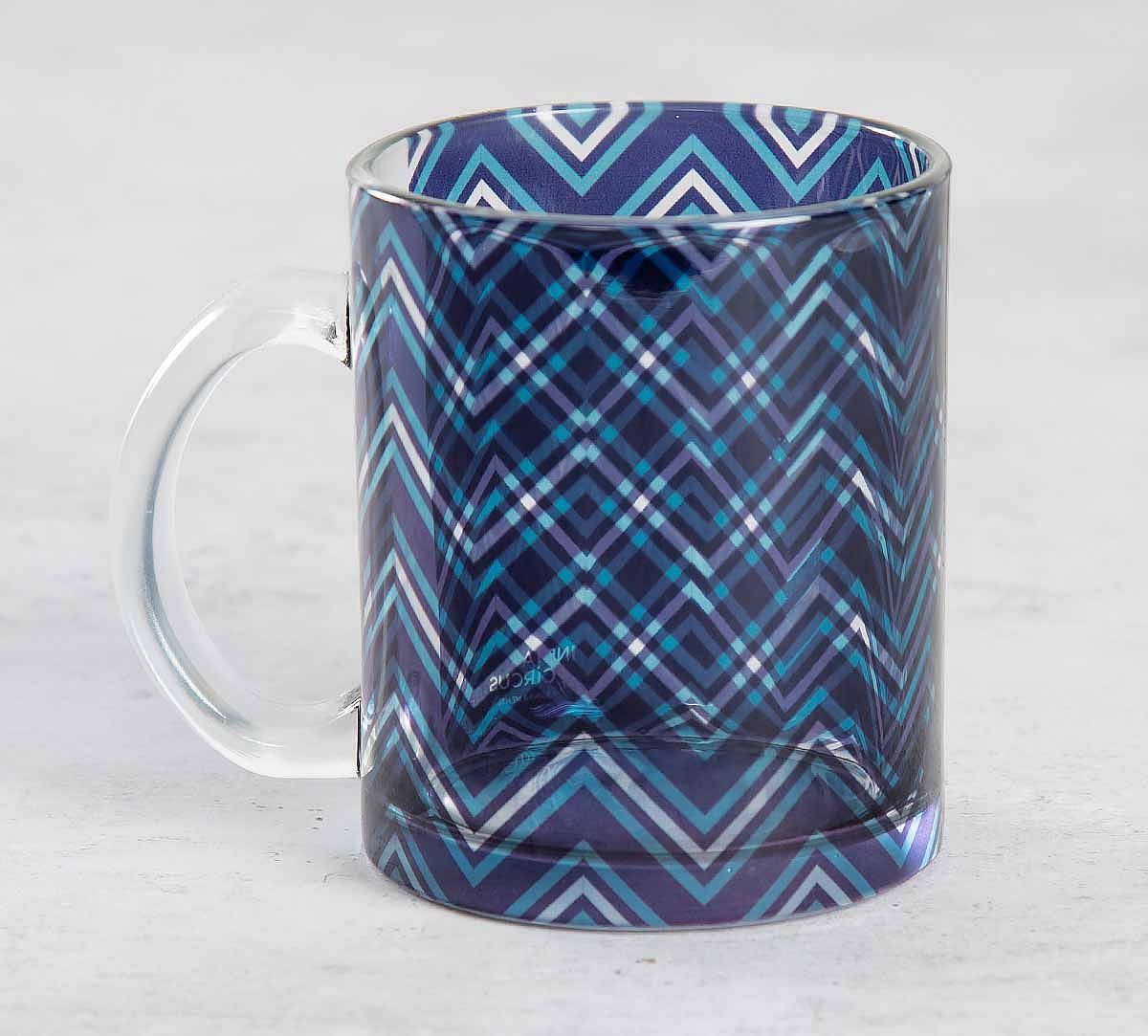 India Circus Chevron Alba Glass Coffee Mug