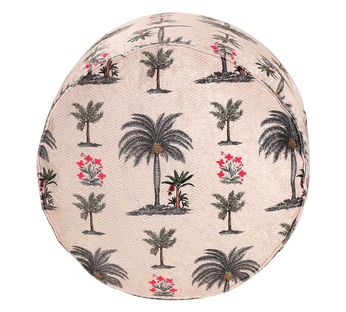 India Circus Chevron Palms Pouffe