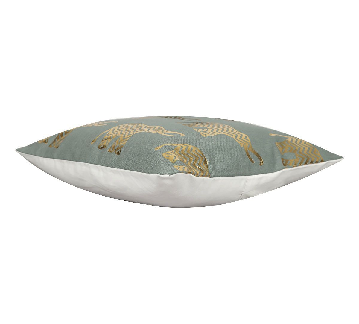India Circus Chevron Tusker Foil Cushion Cover