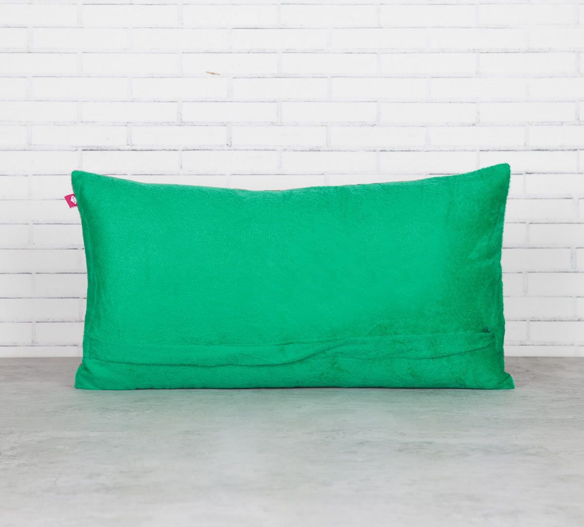 India Circus Chirping Birds Realm Blended Velvet Cushion Cover