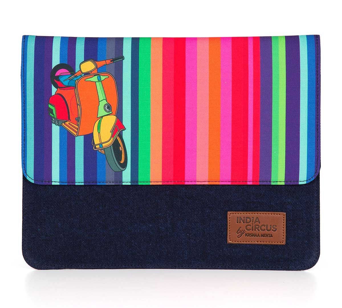 India Circus Colour Pop Scooter Denim iPad Sleeve