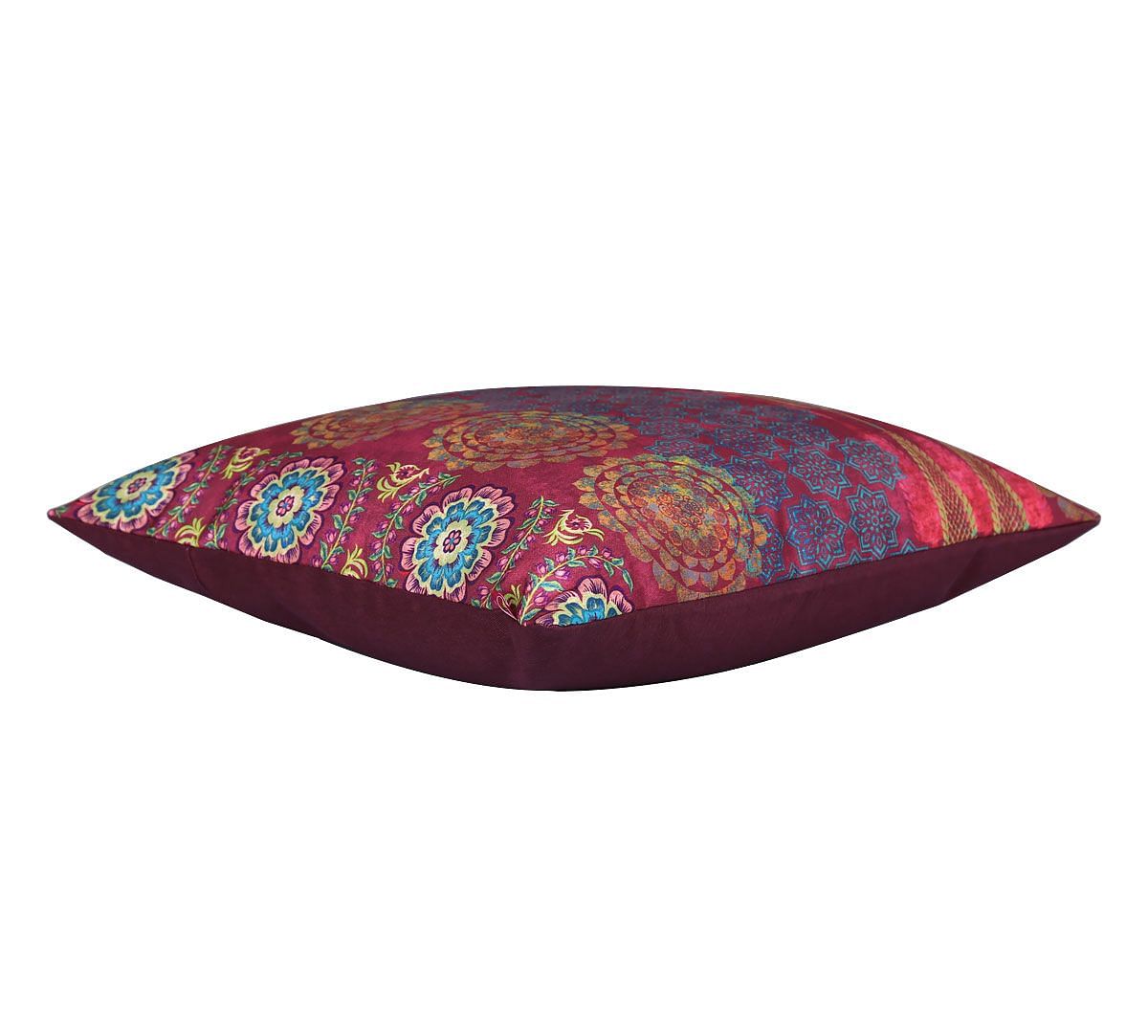 India Circus Conifer Rangoli Canvas Cushion Cover