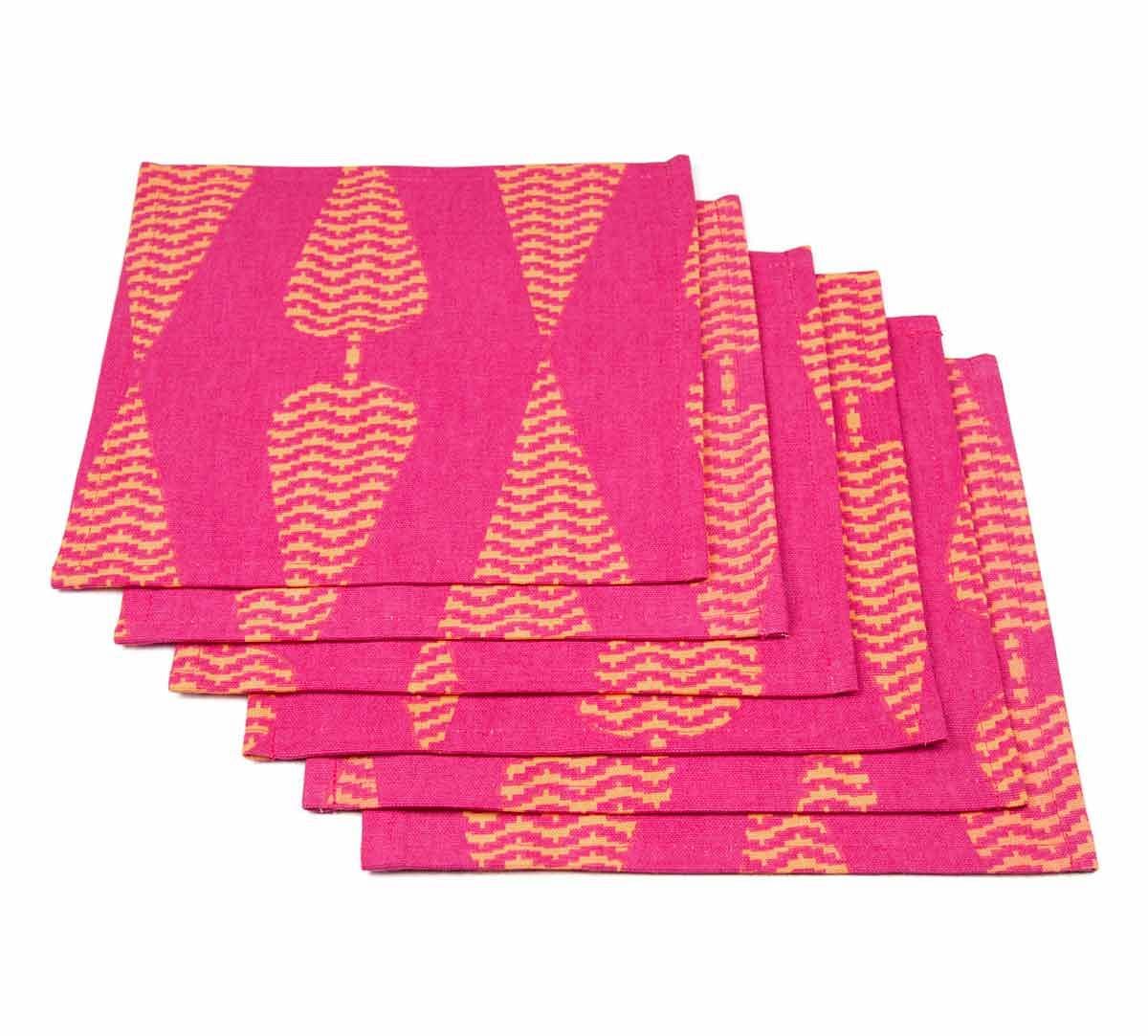 India Circus Conifer Spades Cocktail Napkins Set of 6