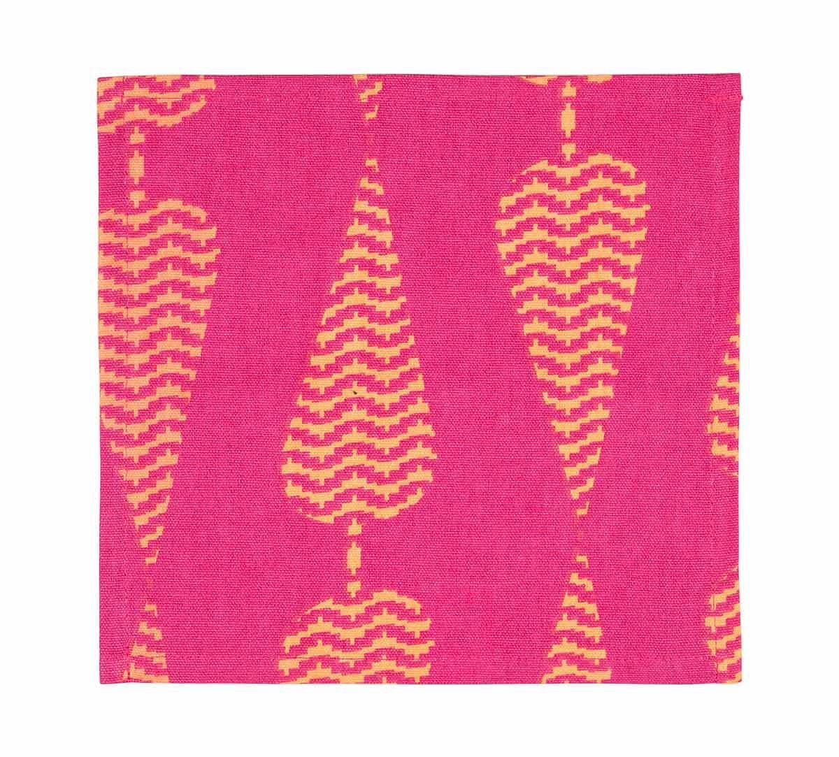 India Circus Conifer Spades Cocktail Napkins Set of 6