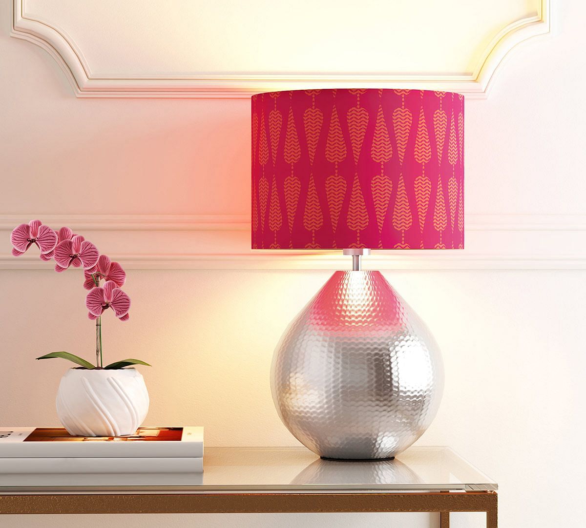 India Circus Conifer Spades Cylindrical Lamp Shade