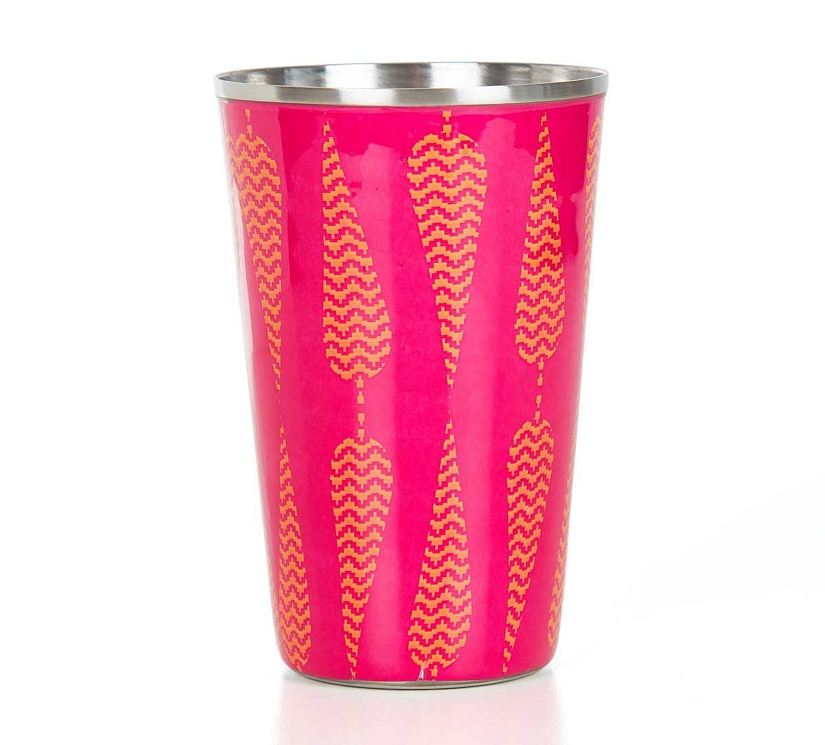 India Circus Conifer Spades Steel Tumbler Set of 2