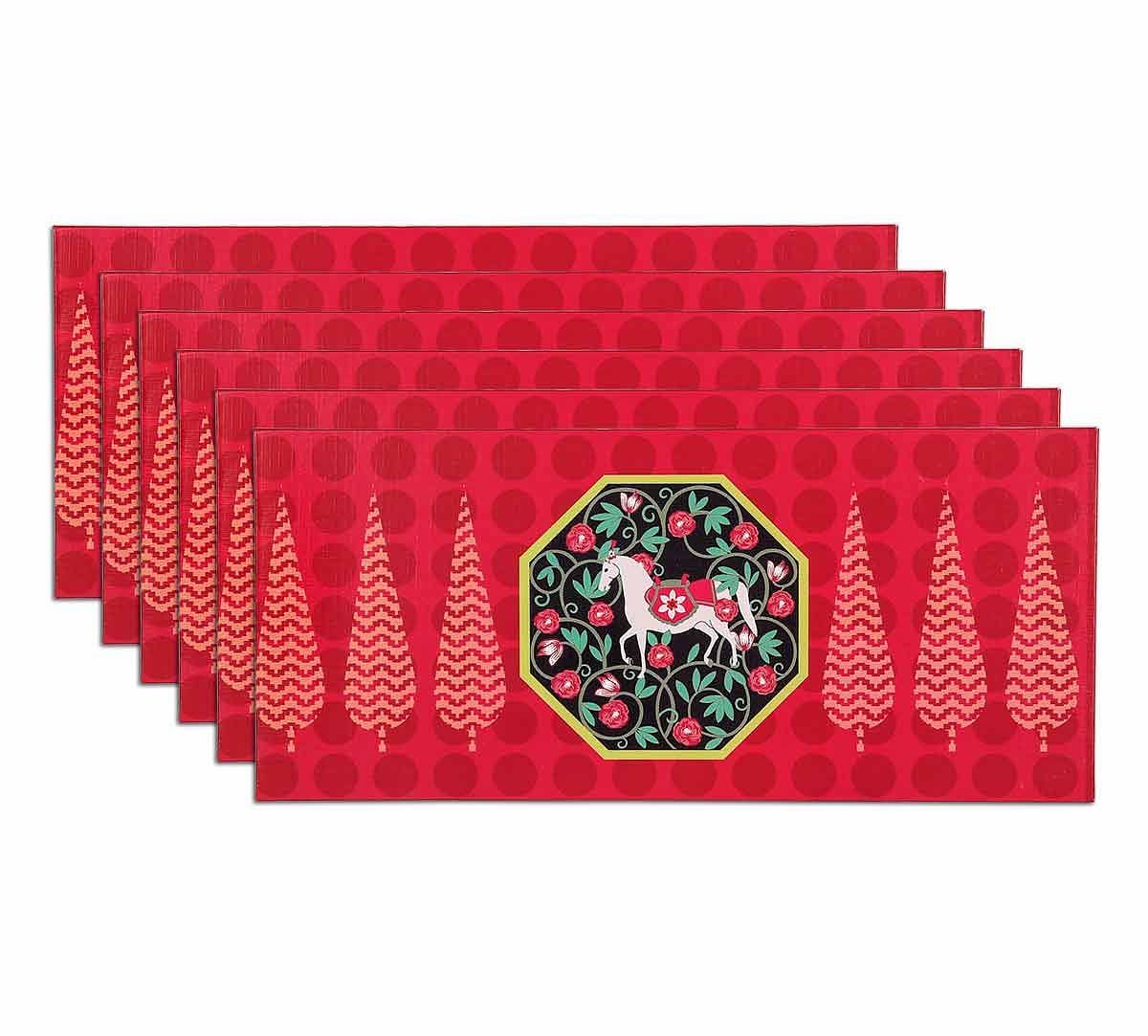 India Circus Conifer Stallion Reiteration Gift Envelope Set of 6