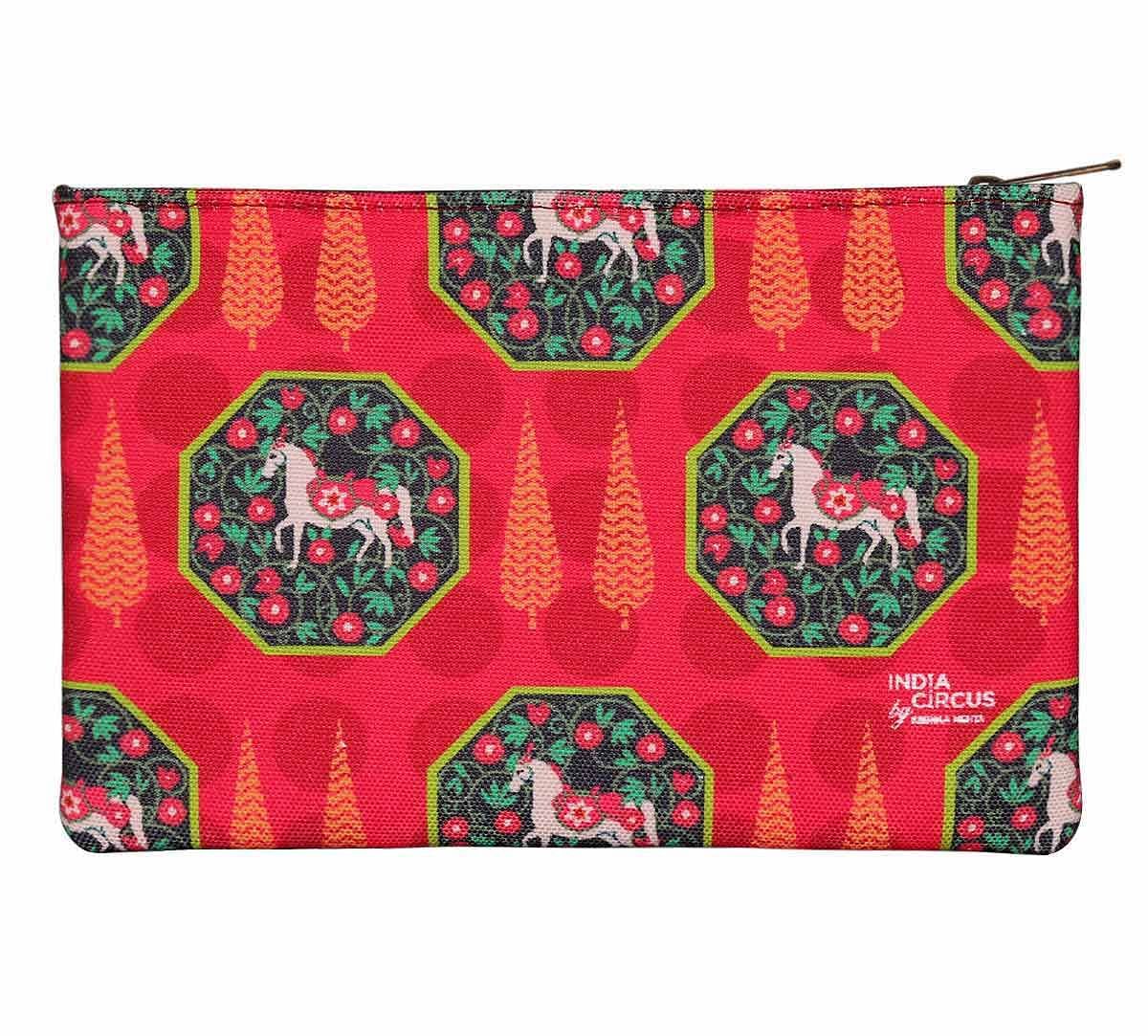 India Circus Conifer Stallion Reiteration Makeup Pouch