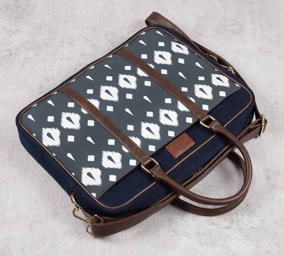 India Circus Conifer Symmetry Denim Laptop Bag