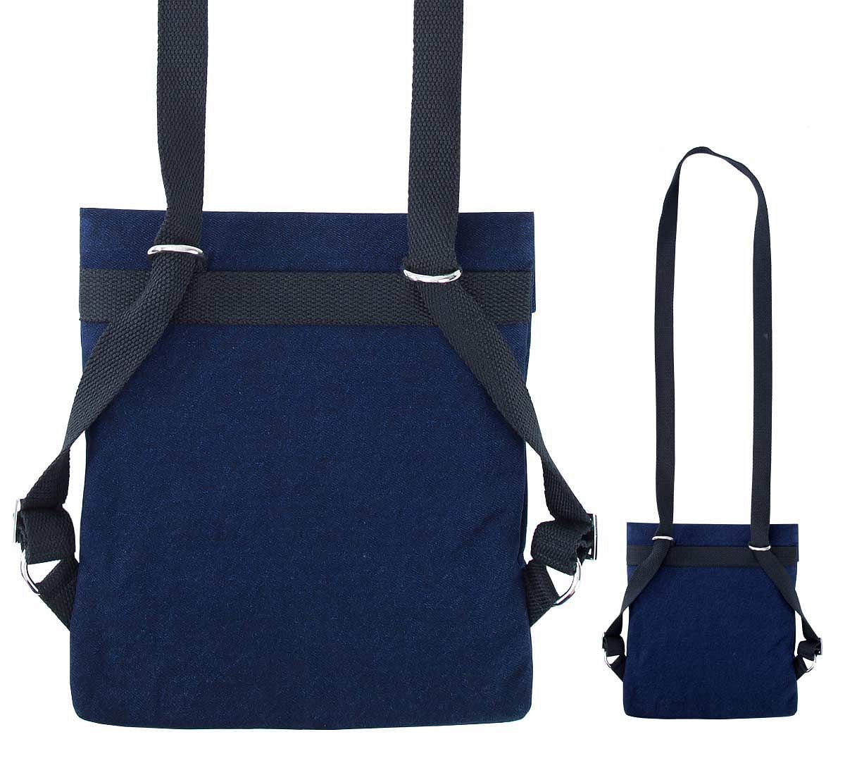 India Circus Conifer Symmetry Sling Denim Backpack