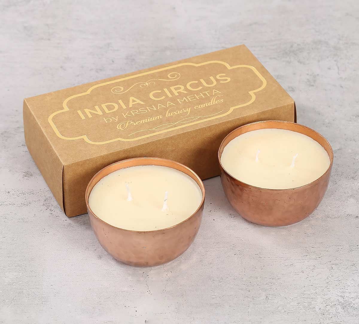 India Circus Copper Japanese Cherry Blossom Scented Bowl Candle