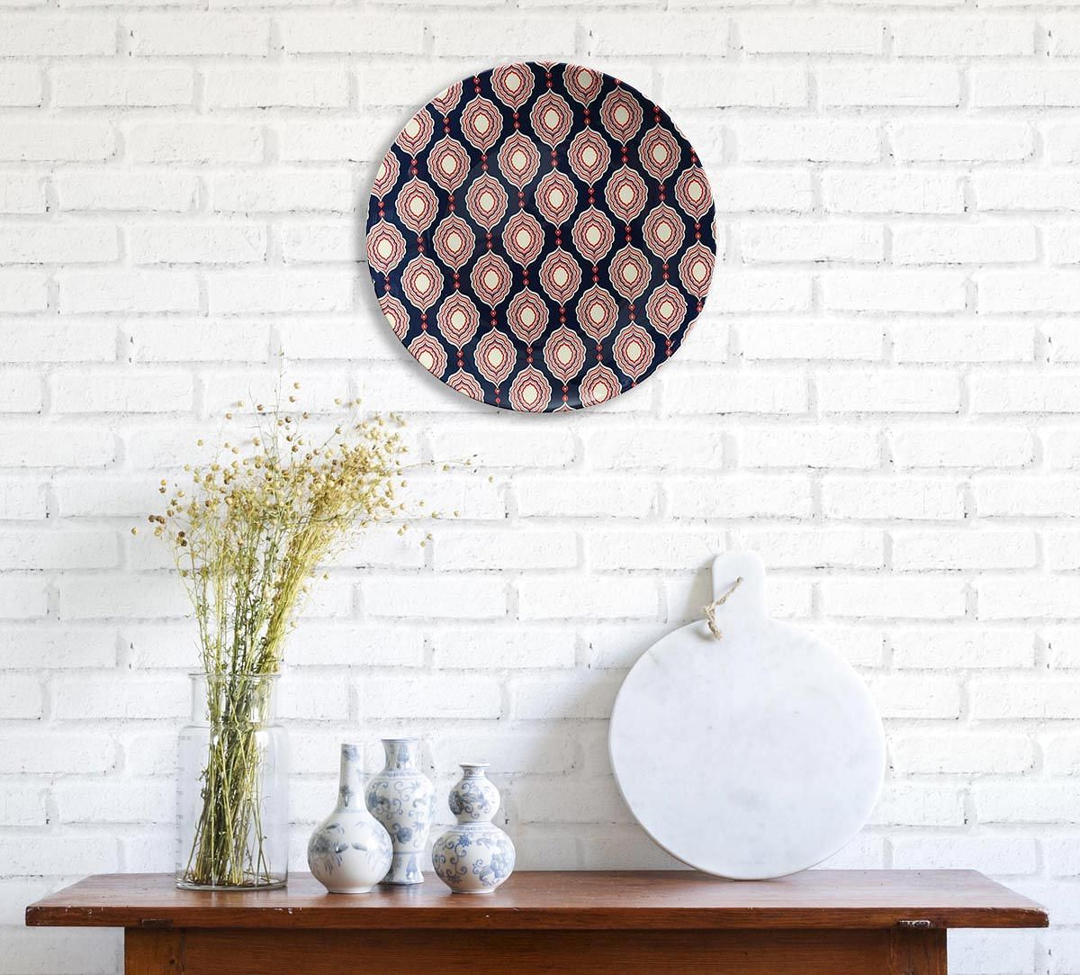 India Circus Curved Mirror Creeper Decor Plate