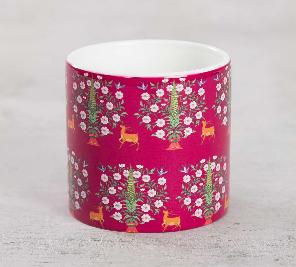 India Circus Deer and Conifer Garden Coffee Mug Small