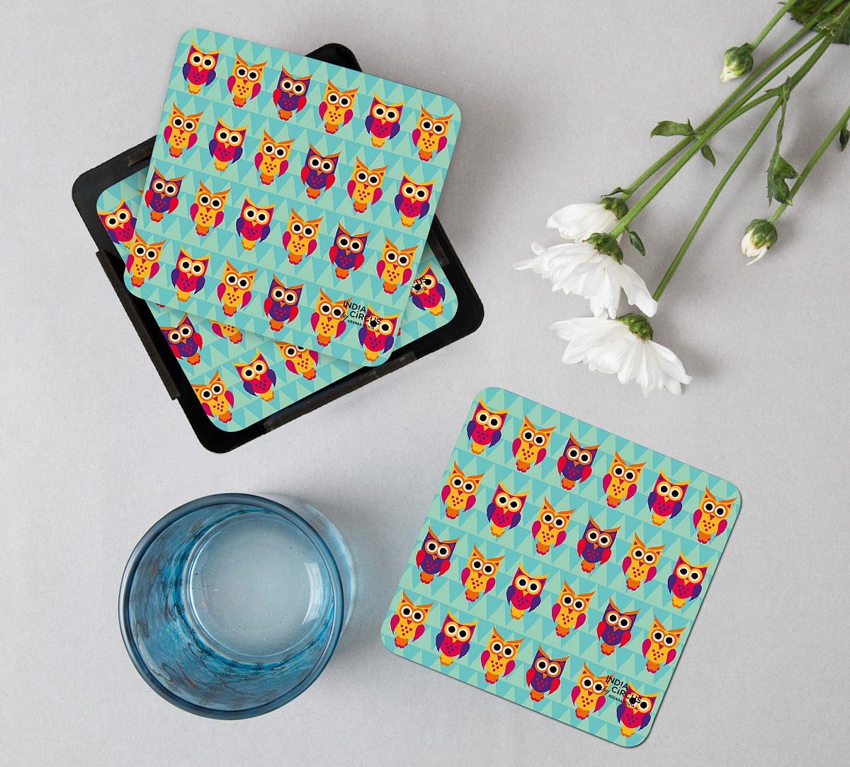 India Circus Disco Hedwig PVC Table Coaster (Set of 6)