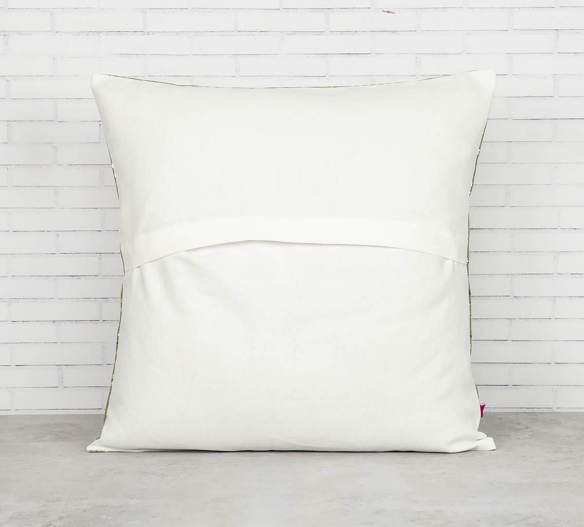 India Circus Dotted Clouds Foil Cushion Cover