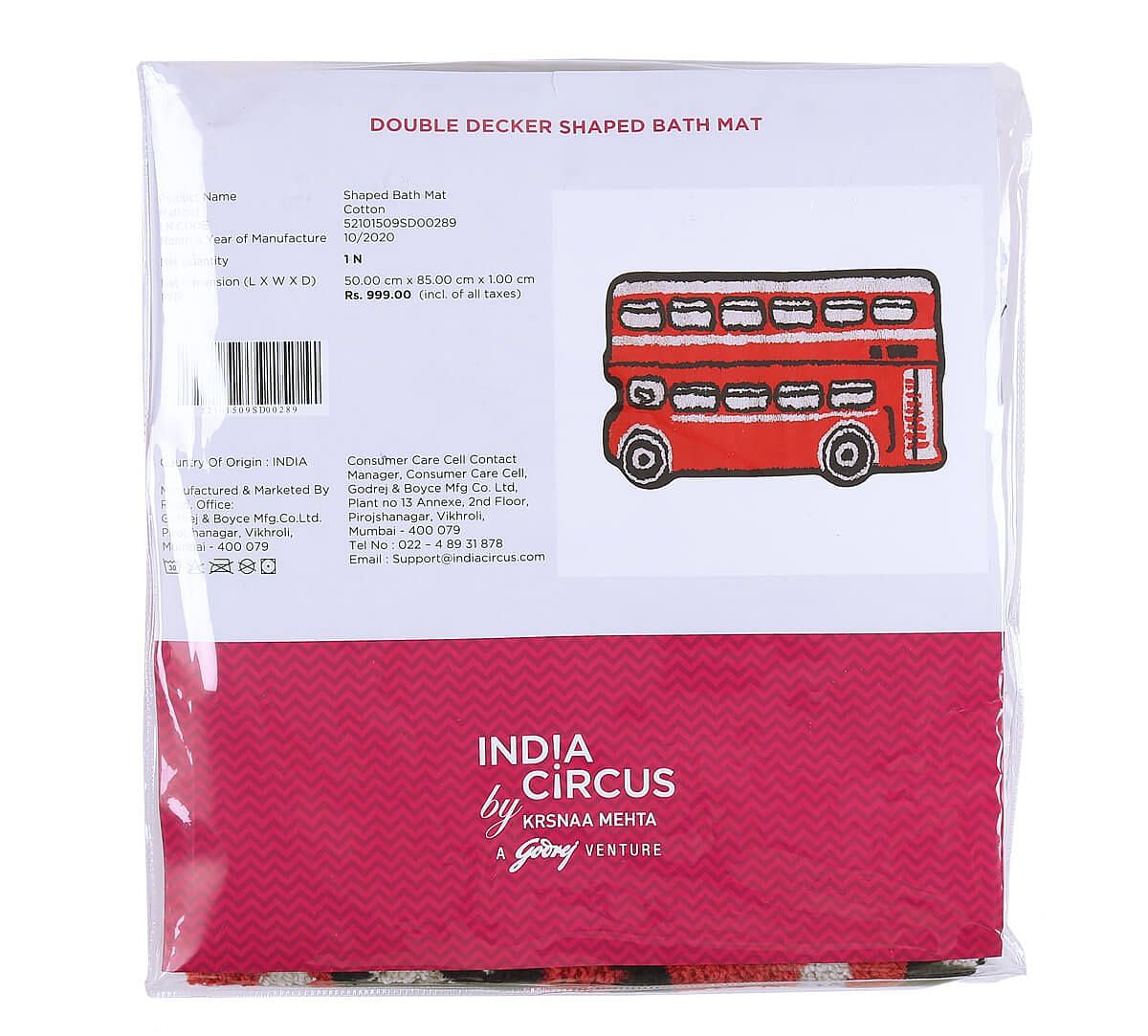 India Circus Double Decker Shape Bath Mat