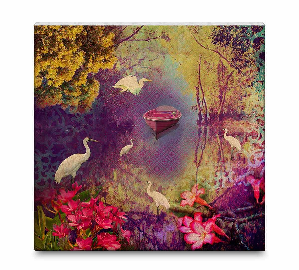 India Circus Dream Utopia Canvas Mounted Wall Art